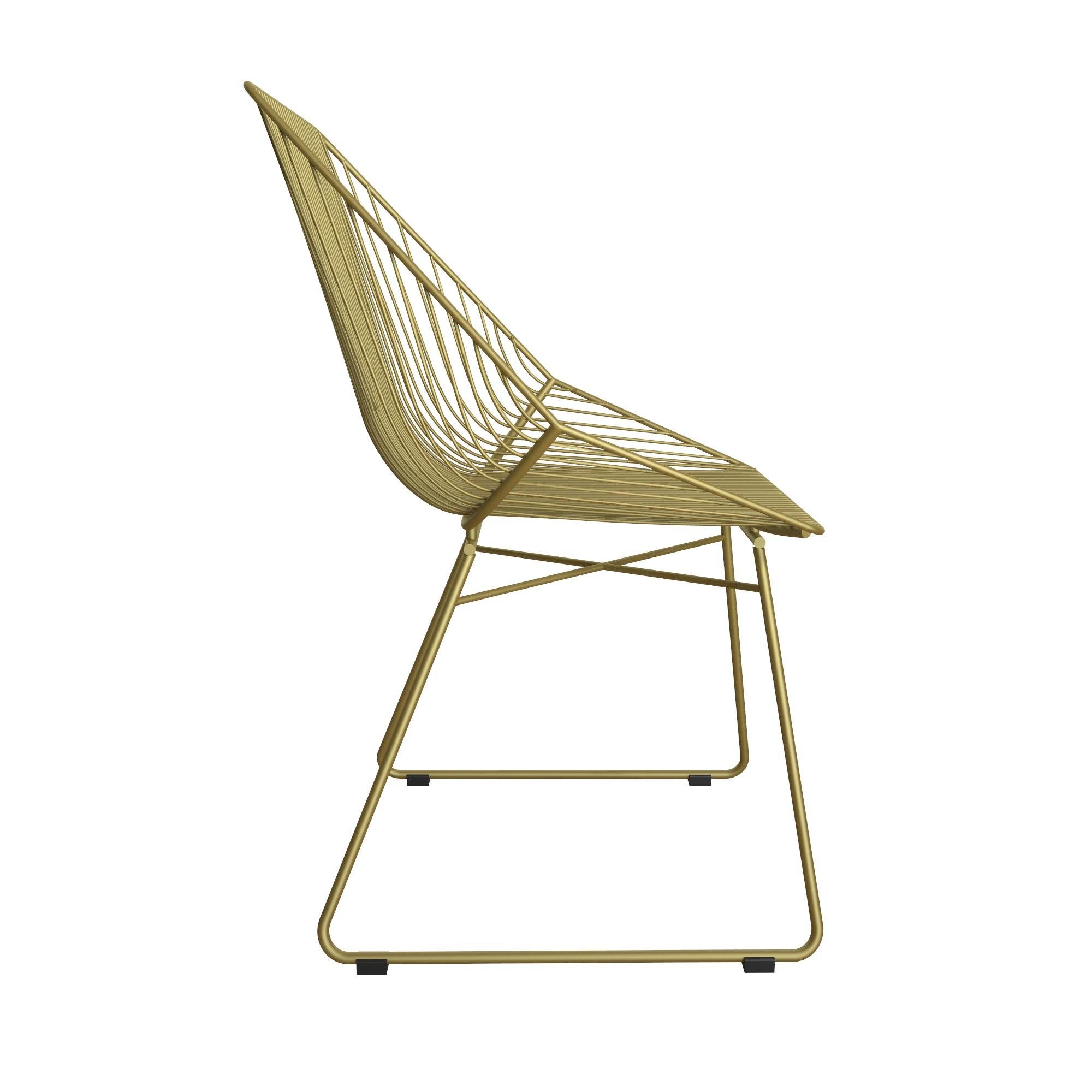 loft24 Esszimmerstuhl Ellis (Set, 1 St), Metallstuhl mit Kufengestell