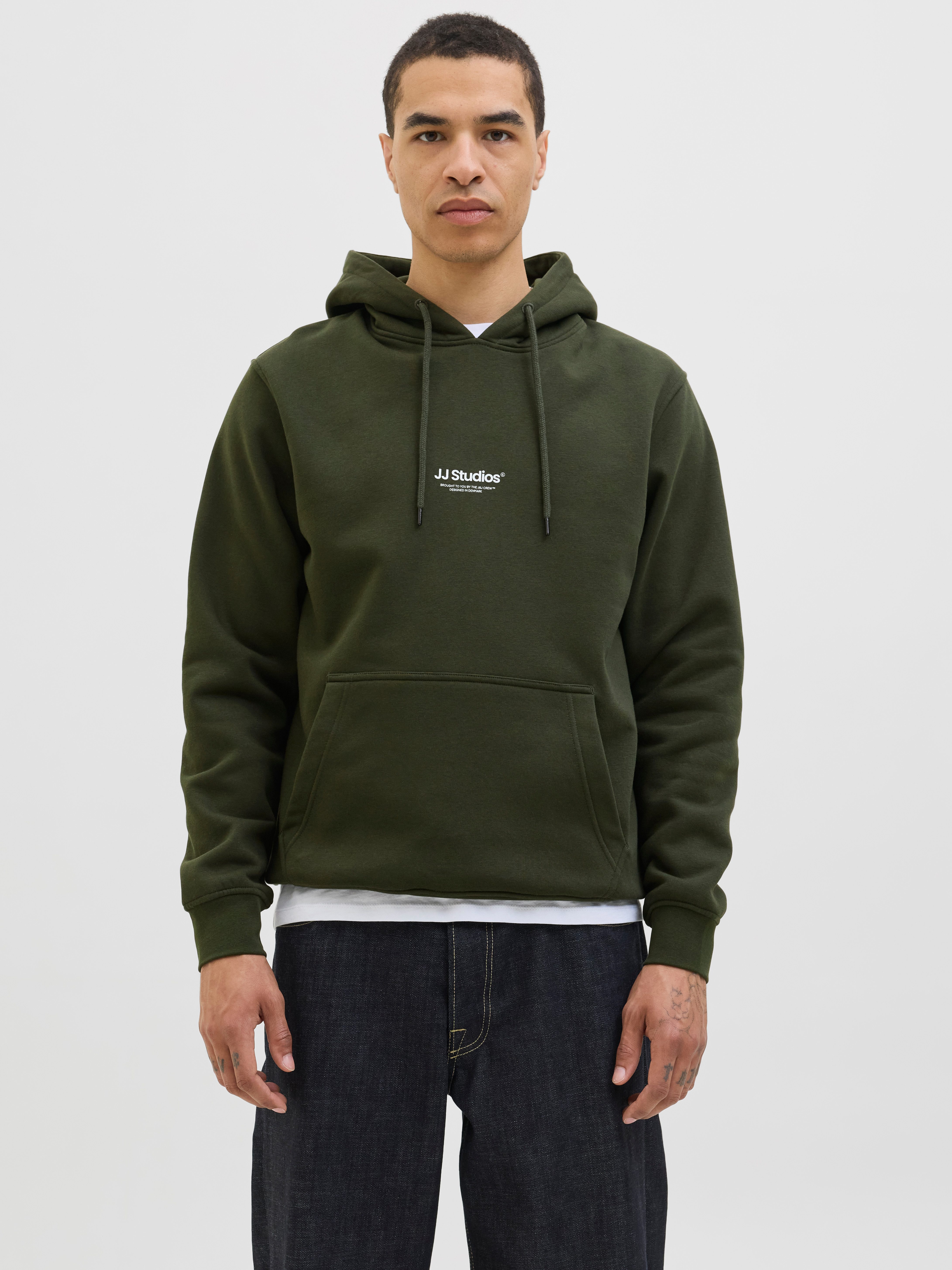 Jack & Jones Kapuzensweatshirt JJESOHO SWEAT HOOD NOOS mit stylischem Print günstig online kaufen