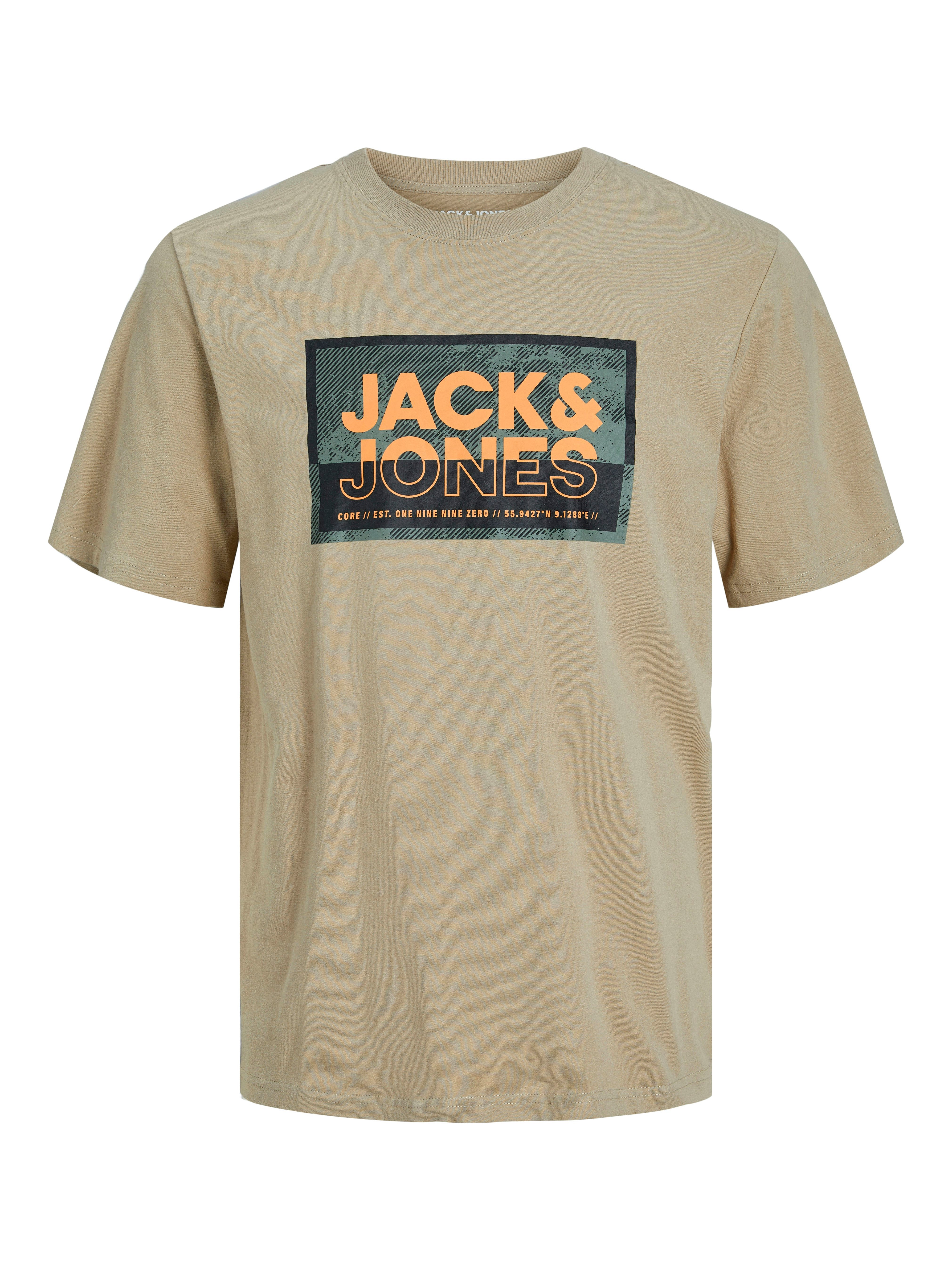 Jack & Jones Kurzarmshirt JCOLOGAN TEE SS CREW NECK SS24 LN