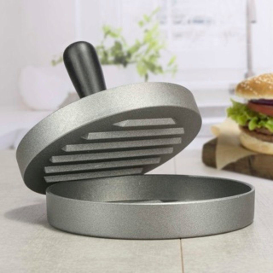 Haushalt International Burgerpresse Hamburgerpresse mit Antihaftbeschichtung ca. 12 x 8,5cm (1 St)