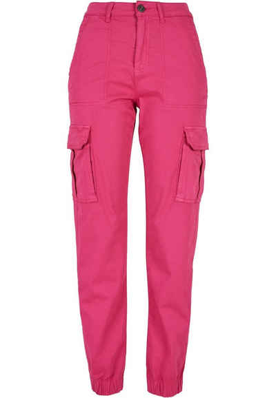 URBAN CLASSICS Cargohose Urban Classics Damen Ladies Cotton Twill Utility Pants (1-tlg)