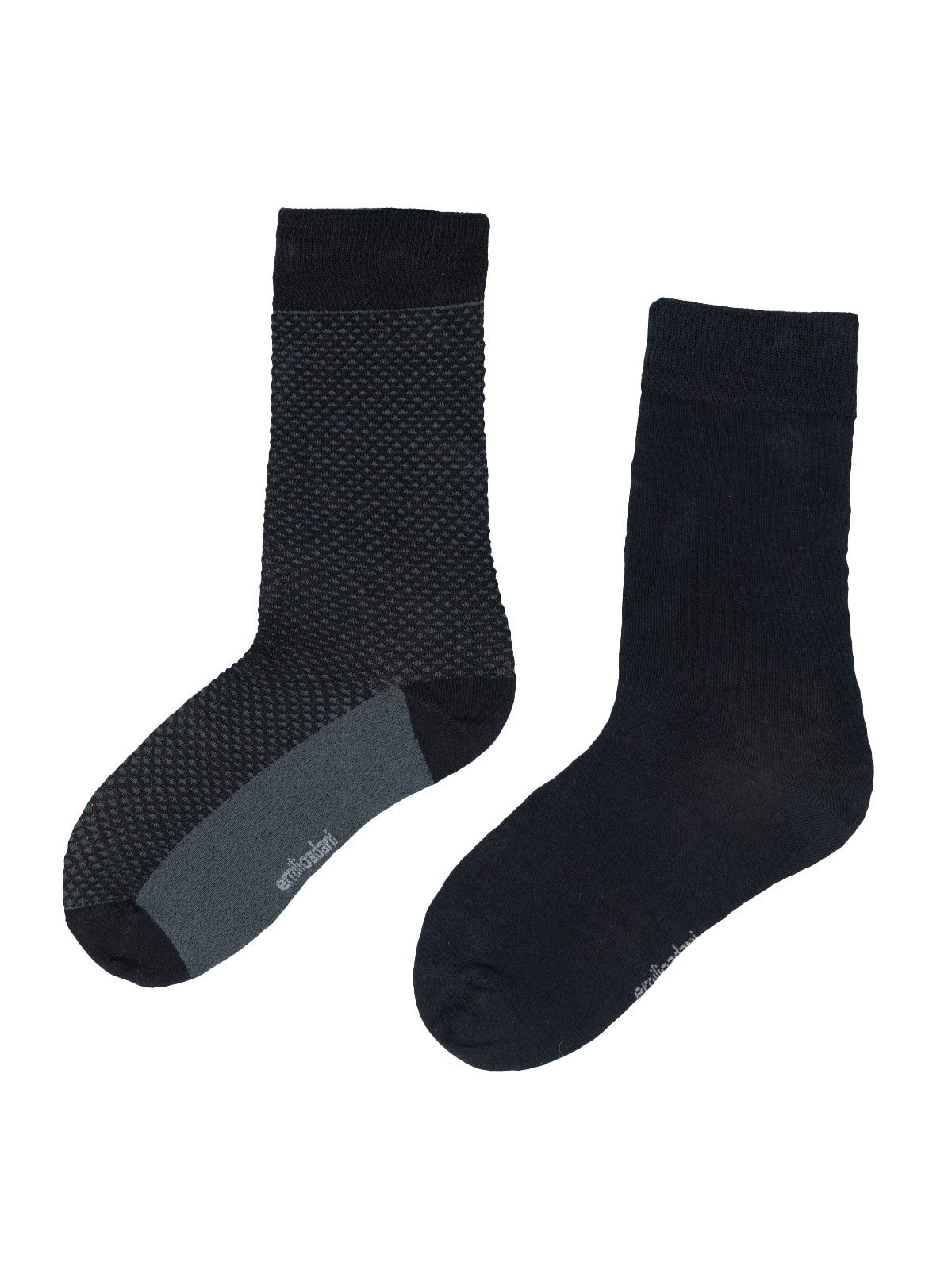 emilio adani Freizeitsocken emilio adani Herren Socke gemustert, Anthrazit
