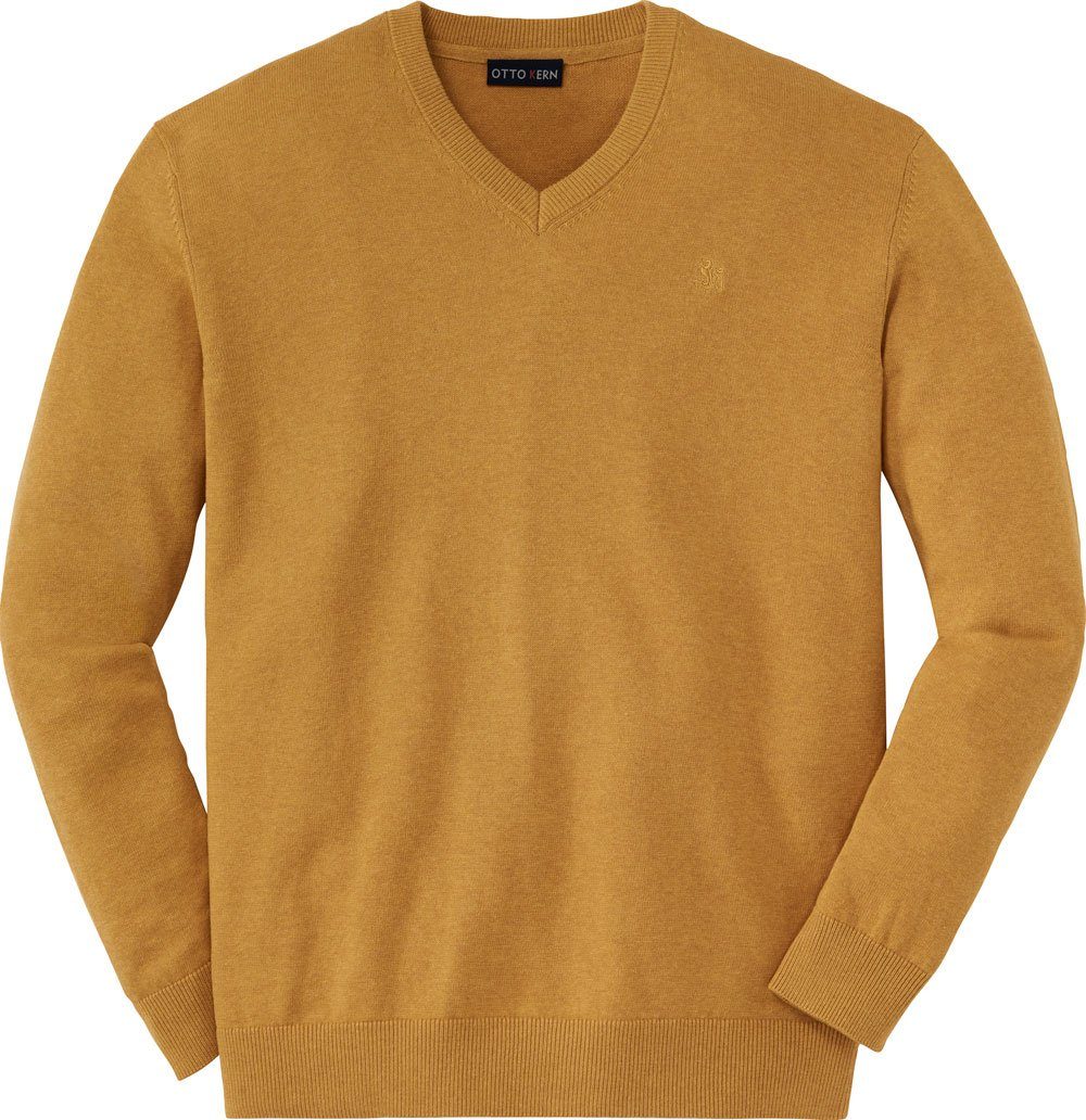 Otto Kern V-Ausschnitt-Pullover optimaler Ganzjahrespullover aus reiner Baumwolle