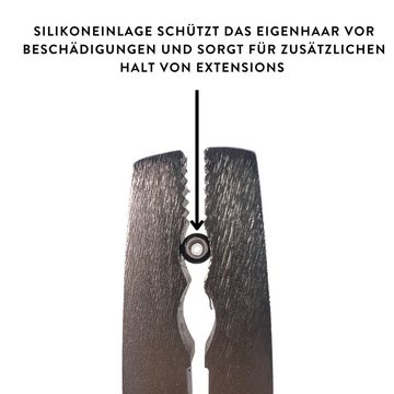 hair2heart Echthaar-Extension Nanorings mit Silikoneinlage #11
