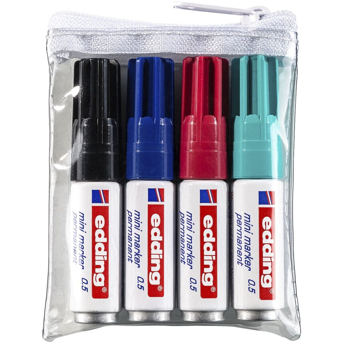 edding Permanentmarker mini marker 0.5, (4-tlg), wisch- und wasserfest