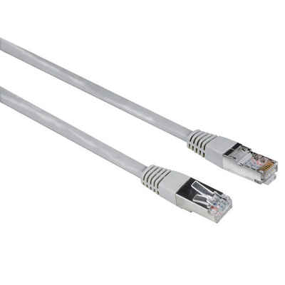 Hama 3m Netzwerk-Kabel Cat5e STP Lan-Kabel LAN-Kabel, RJ45, Kein (3 cm), Patch-Kabel Cat 5e Gigabit Ethernet