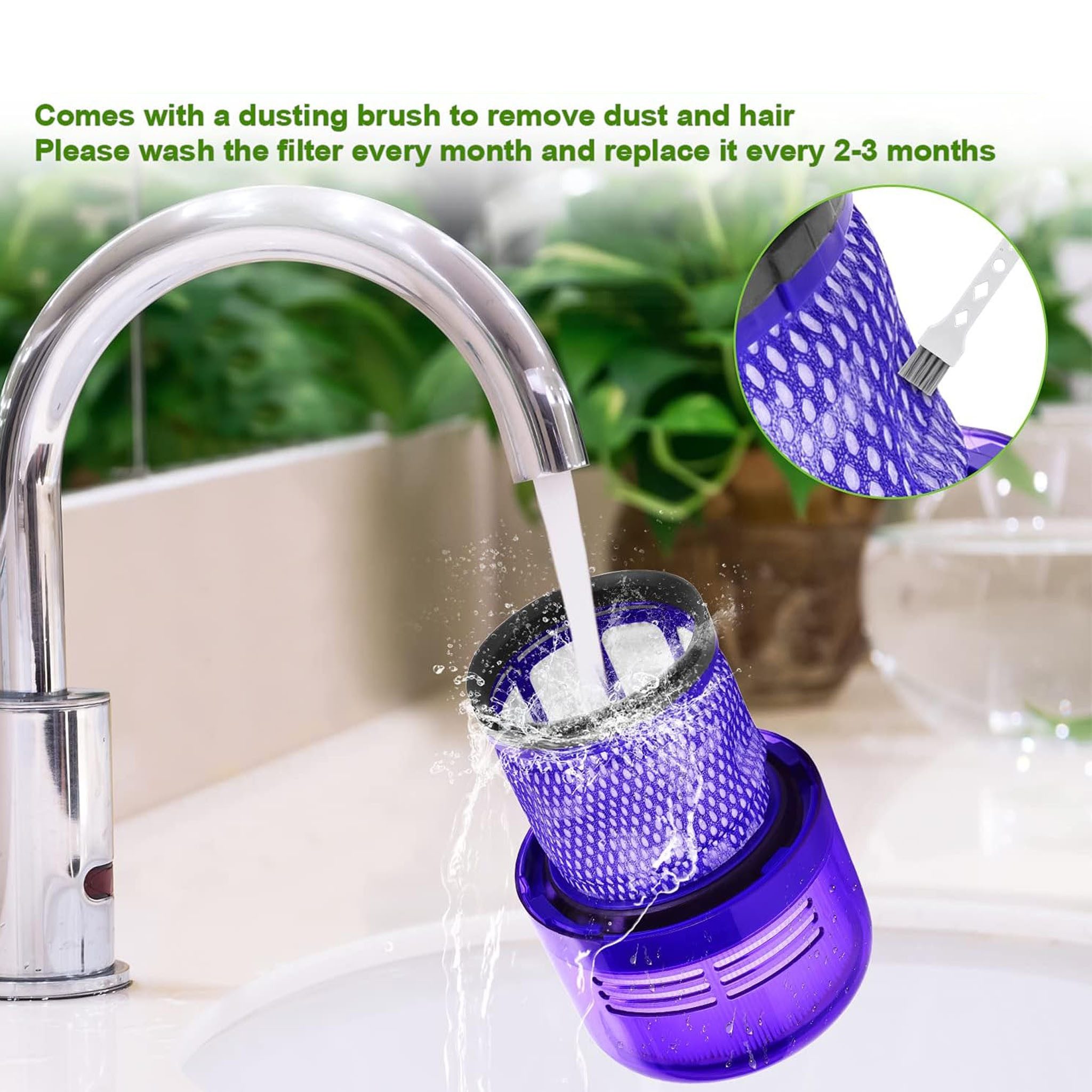 FELIXLEO Saugfilter Filter für Dyson V15 SV14 SV17 SV22 Absolute Animal Extra Pro (4 St)