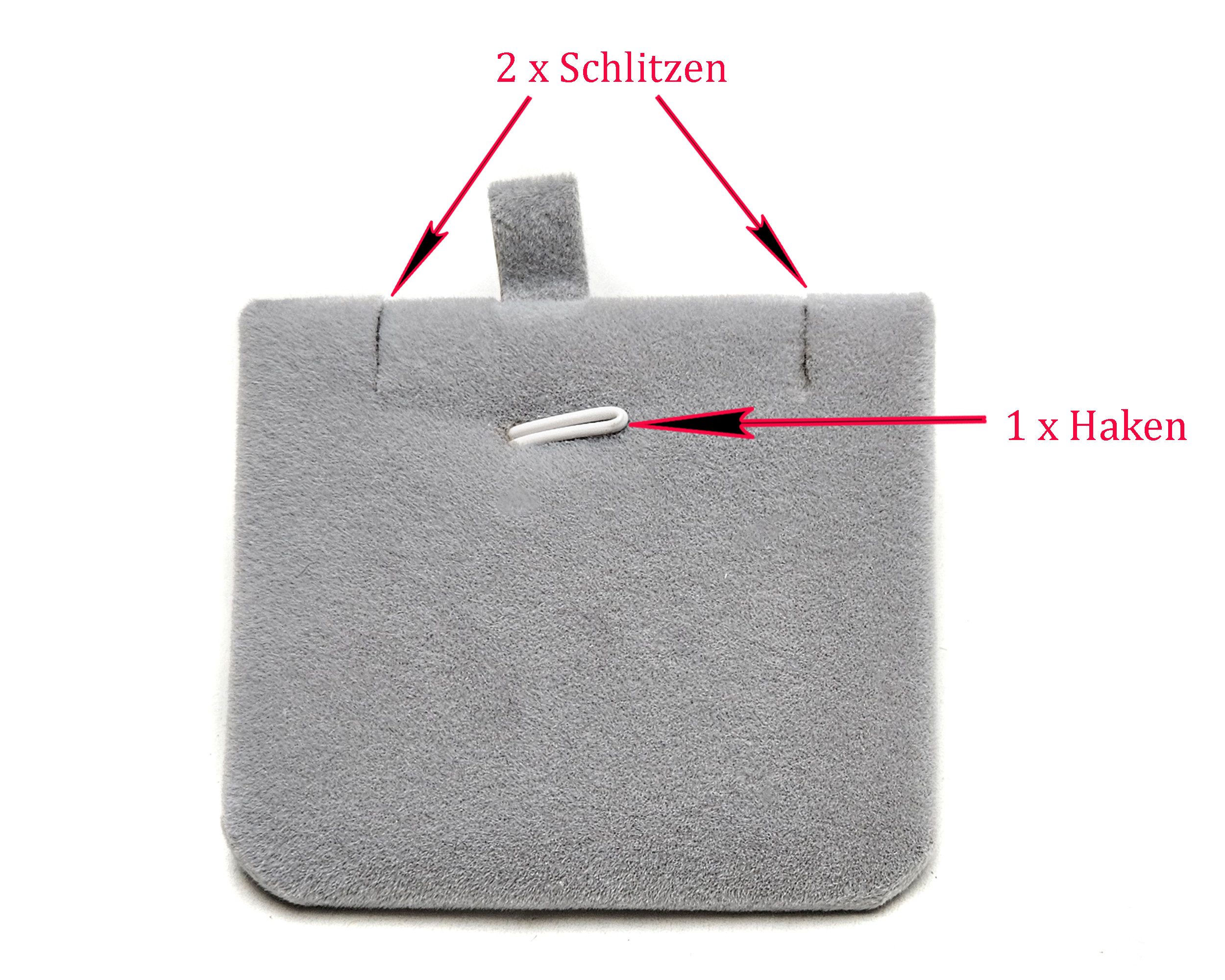 Yudu Aufbewahrungsbox Schmucketuis Geschenkbox Schmuckaufbewahrung mit Veloursüberzug – Bild 5 von 5