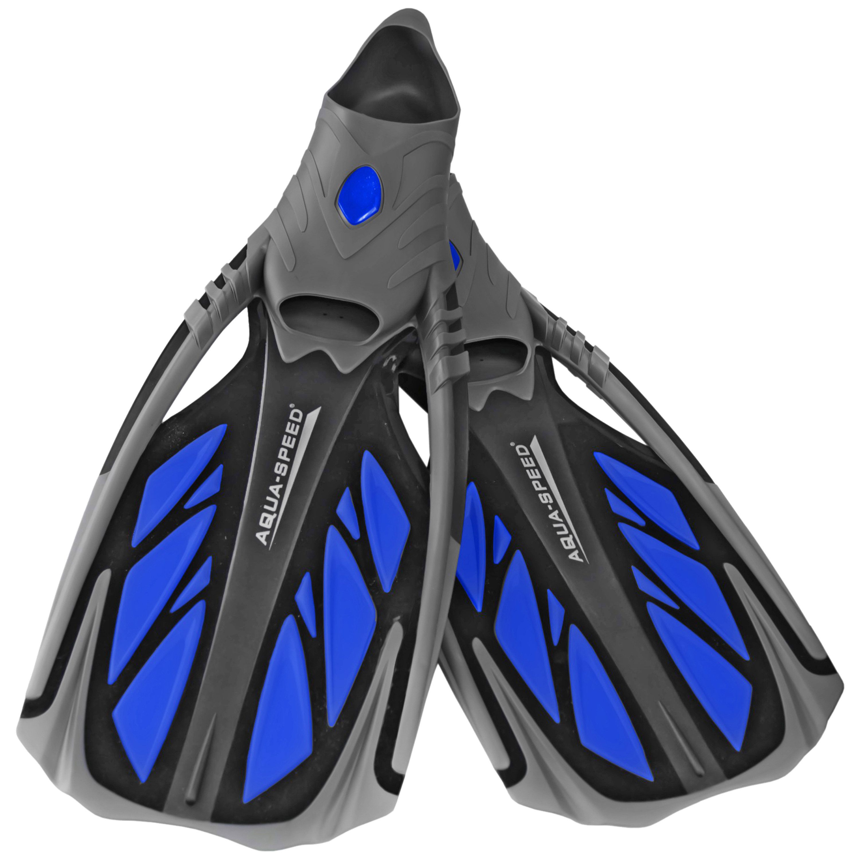 Aqua Speed Flosse INOX – Reisetauglich & ultrabequem Größe 42/43 (Dynamische Flossen mit optimaler Kraftübertragung im Wasser), Sicherer Halt – Kein Verrutschen auch bei Wellengang