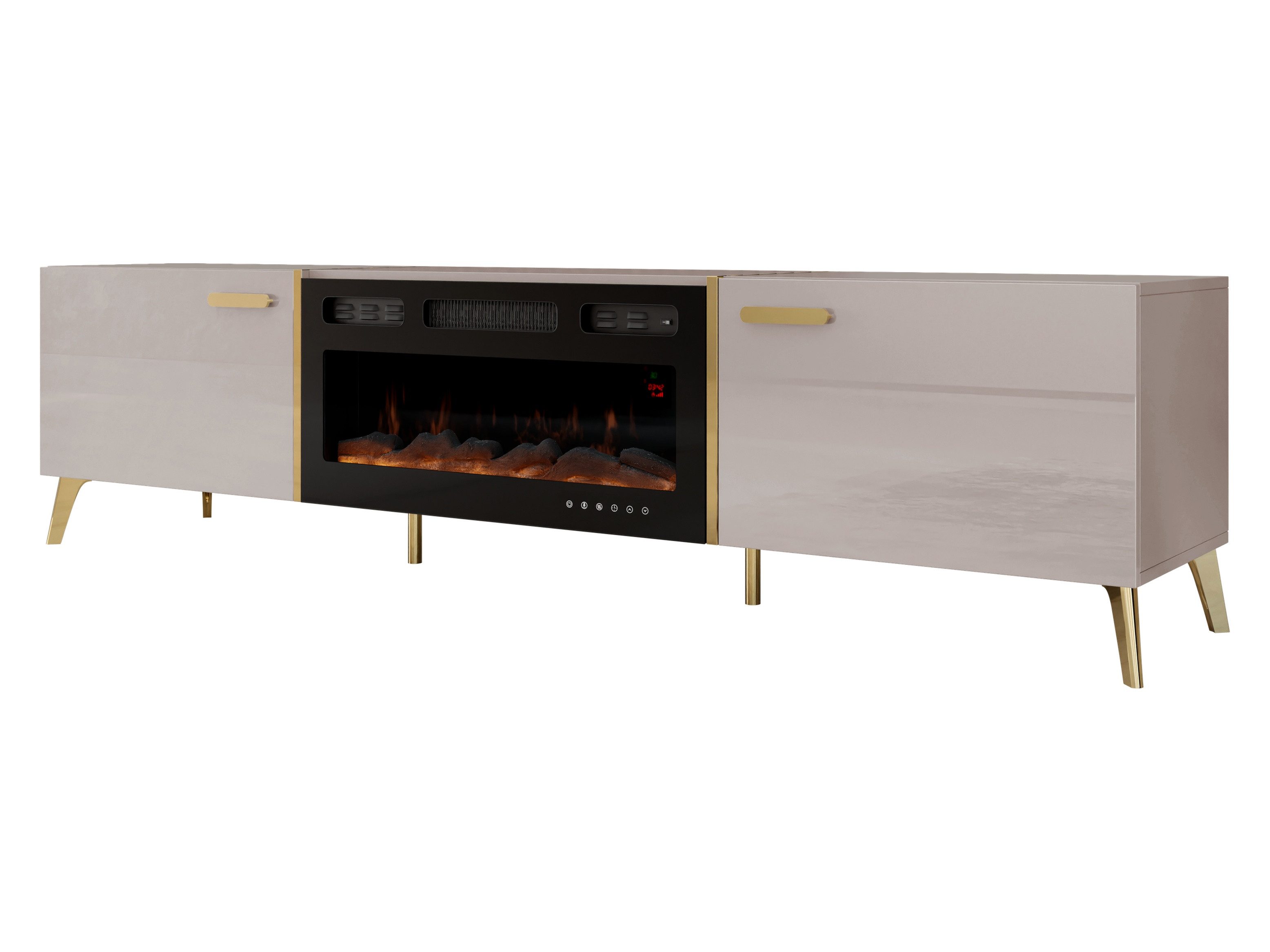 MIRJAN24 TV-Schrank Picru 2D EF mit Kamin (mit zwei Klappen) Realistische L günstig online kaufen