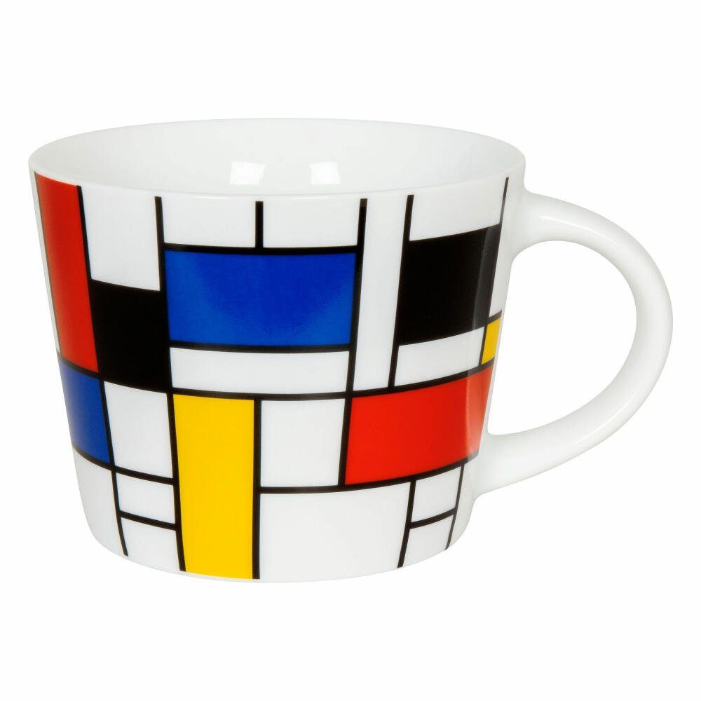 Könitz Becher Hommage to Mondrian, 420 ml, Porzellan