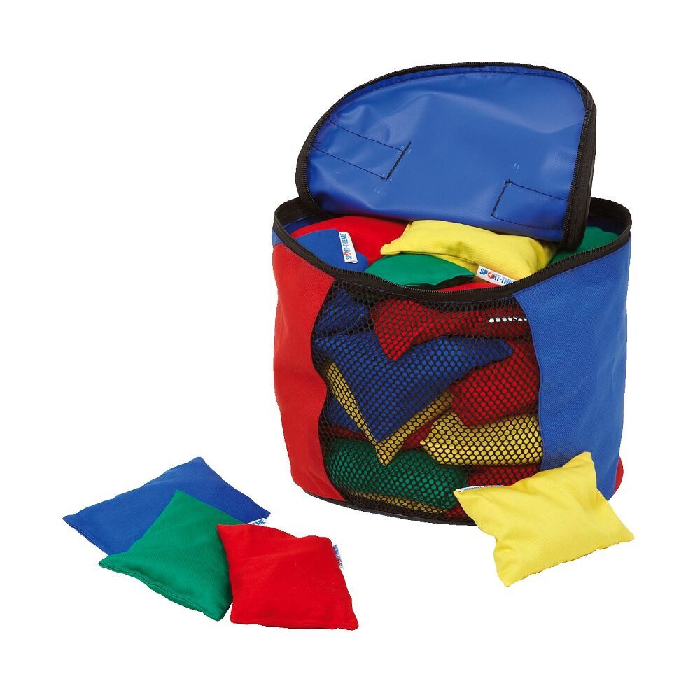 Sport-Thieme Spiel Bohnensäckchen-Set mit Tasche, In einer praktischen Tragetasche