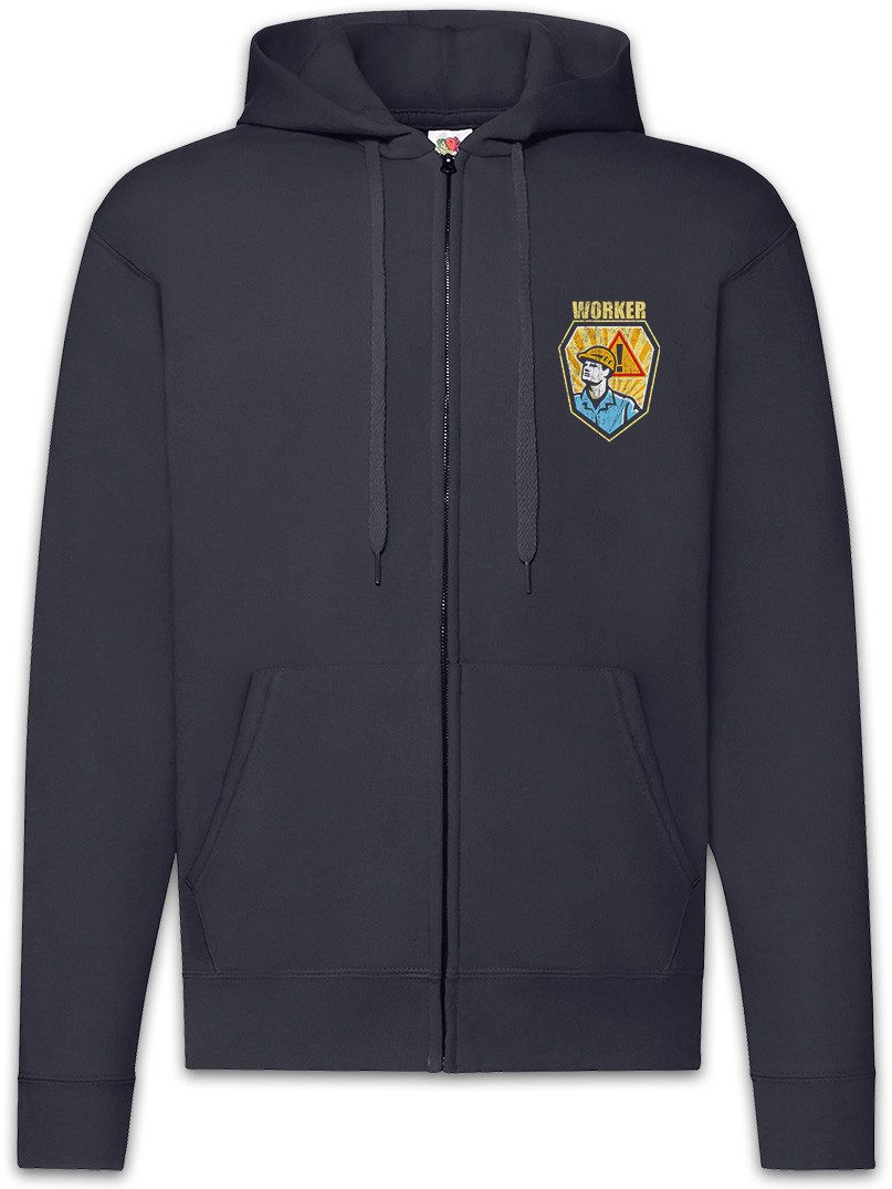 Sweatjacke Worker IV Zipper Hoodie Handwerk Handwerker Heimwerker Hausmeister