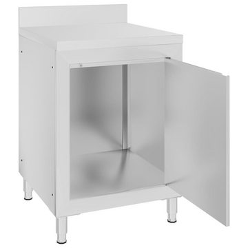 vidaXL Spülenschrank Gastro-Arbeitstisch mit Schrank 60x60x96 cm Edelstahl (1-St)