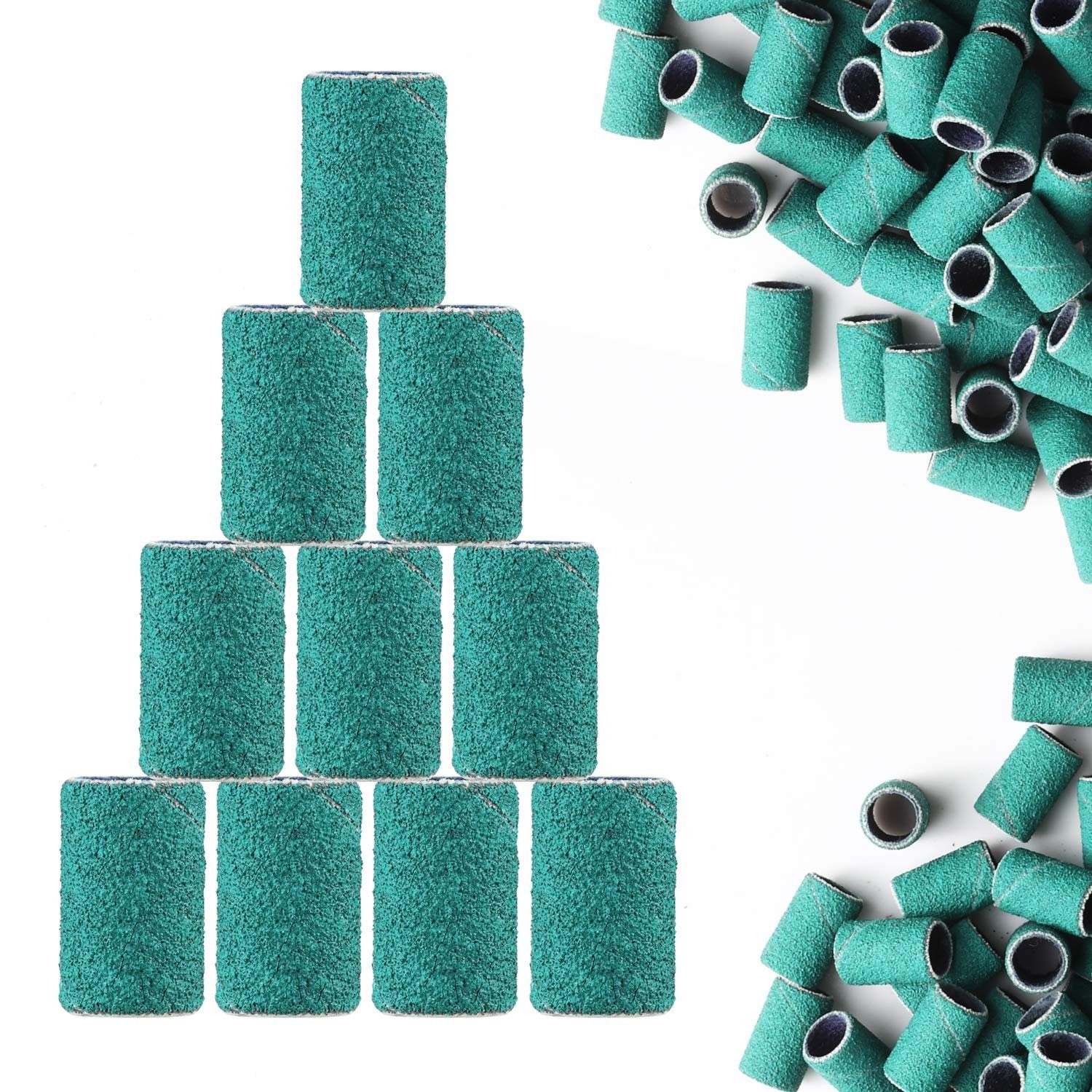 JCMaster Maniküre-Pediküre-Set, 100x Nagelfräser Nagelschleifer Schleifhülse