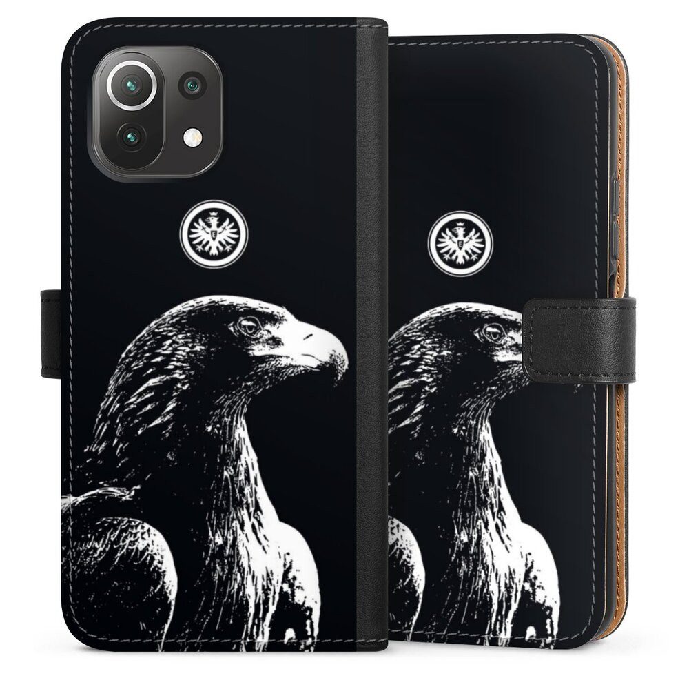 DeinDesign Handyhülle Eintracht Frankfurt Offizielles Lizenzprodukt Attila SGE Attila, Xiaomi Mi 11 Lite 5G NE Hülle Flip Case Klapphülle Handytasche Leder