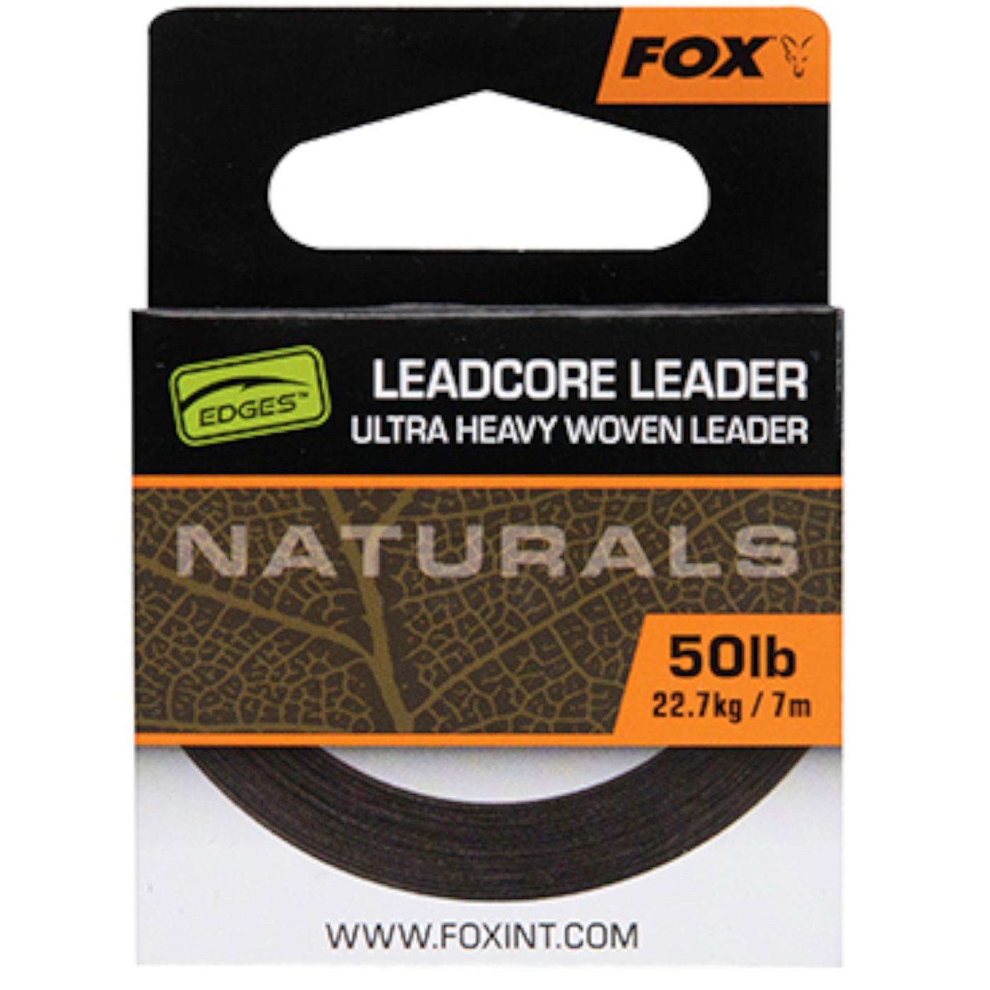 Vorfachschnur Fox Naturals Leadcore 50lb 22.7kg - 25m Vorfachschnur