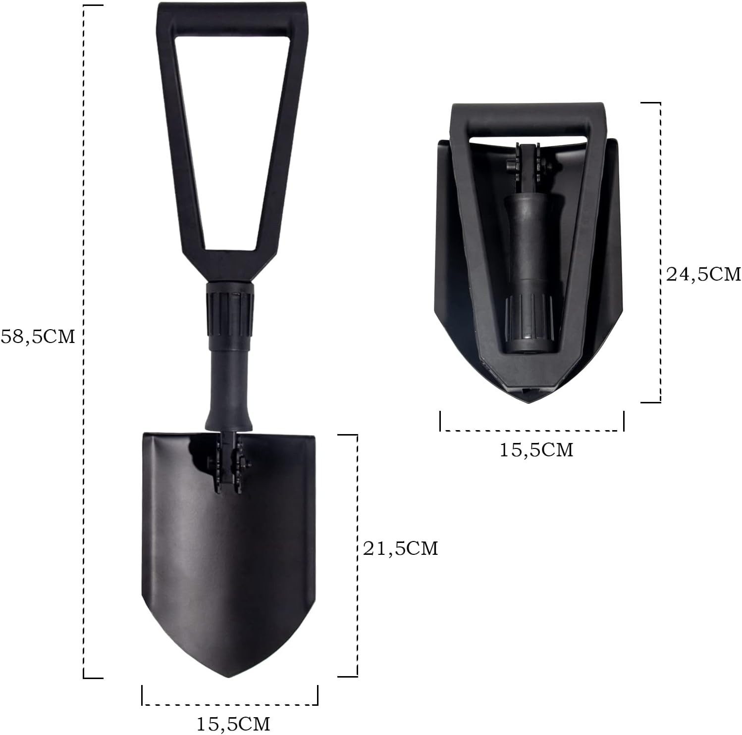 Zedelmaier Schaufel Klappspaten Gartenschaufel Schneeschaufel, (Set), Hochf günstig online kaufen