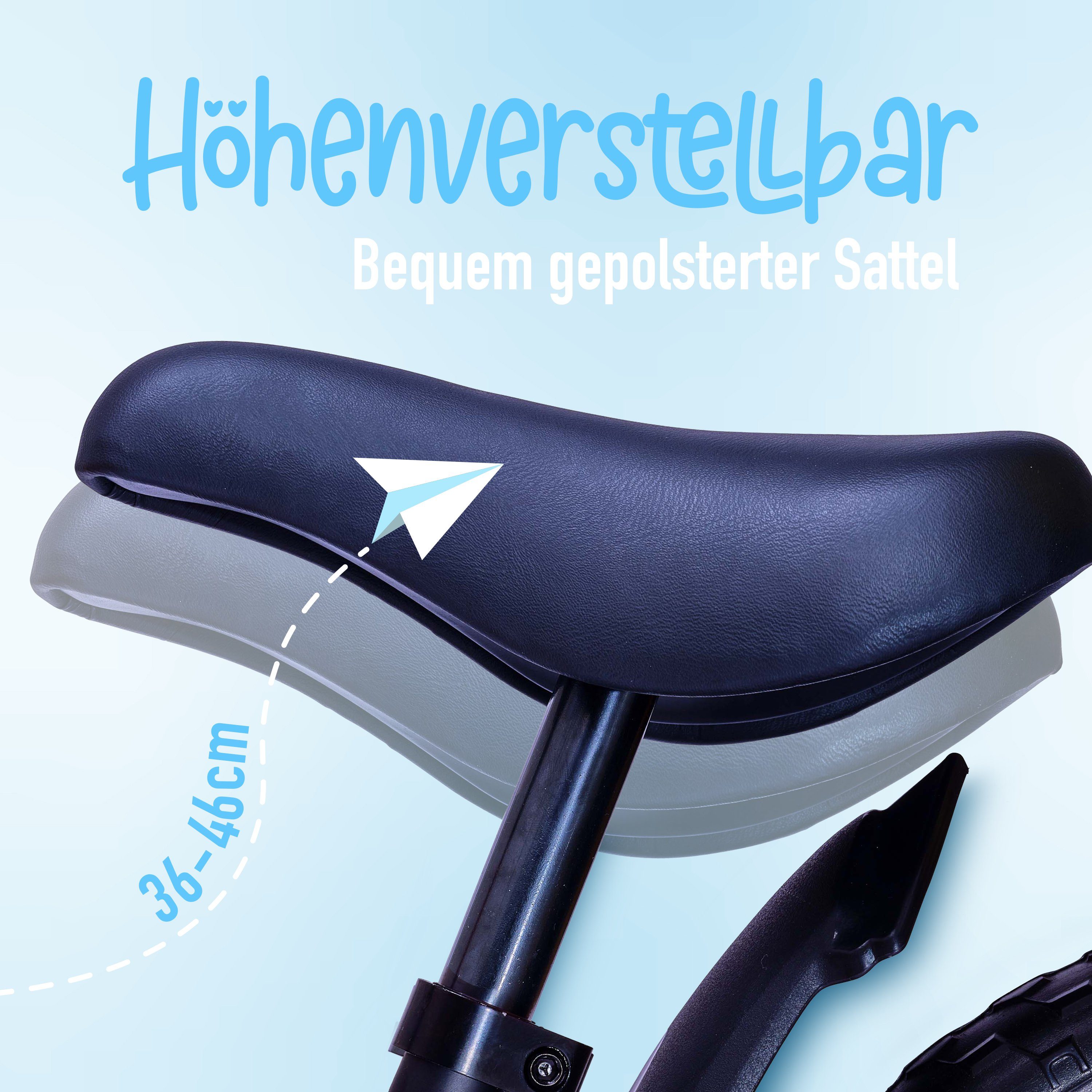 Apollo Laufrad Laufrad für Kinder Aviator 12 Zoll Zoll, leicht und stabil