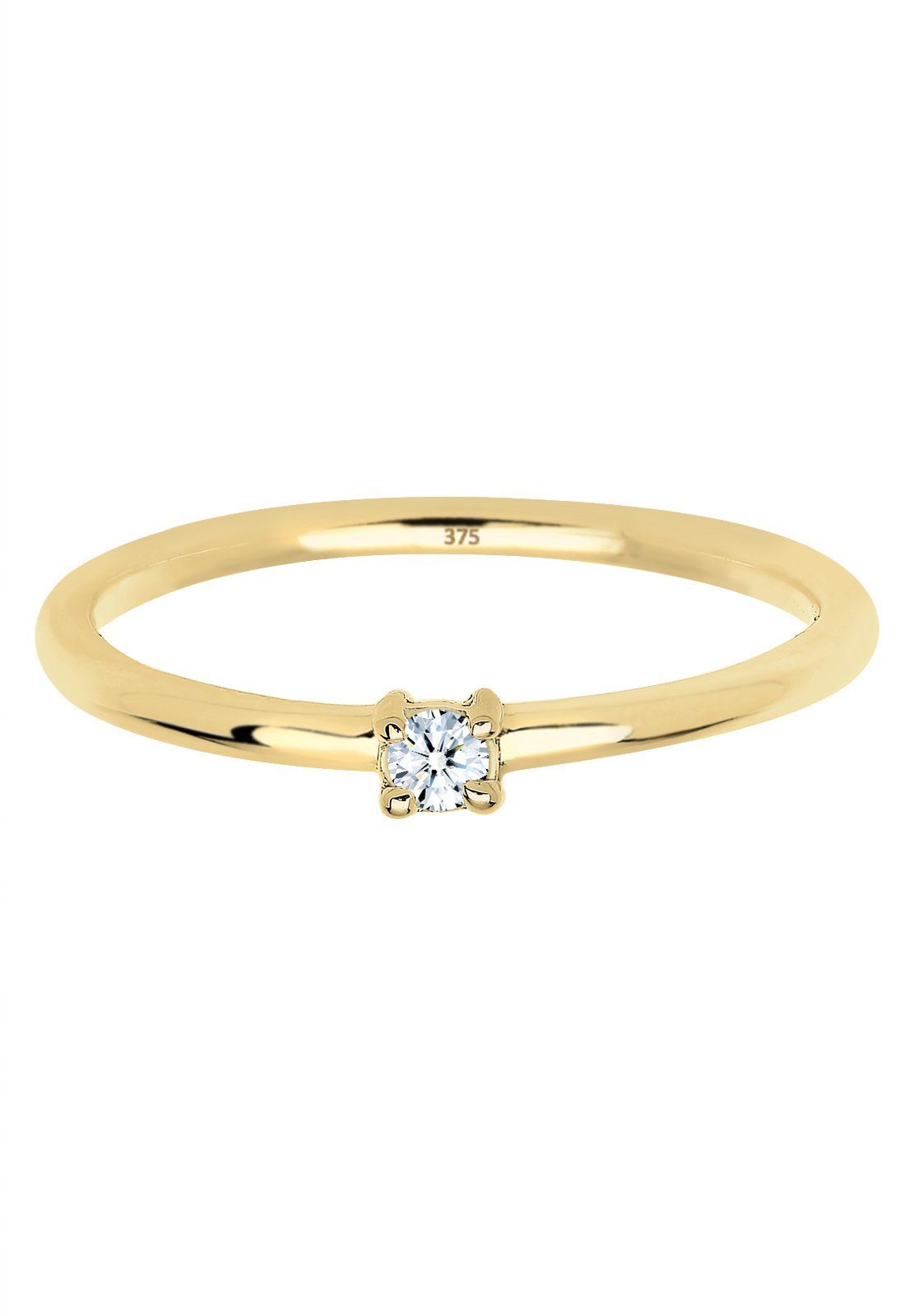 Elli DIAMONDS Verlobungsring Verlobungsring Diamant 0.06 ct. 375 Gelbgold günstig online kaufen