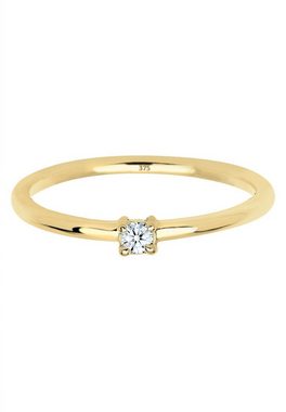 Elli DIAMONDS Verlobungsring Verlobungsring Diamant 0.06 ct. 375 Gelbgold