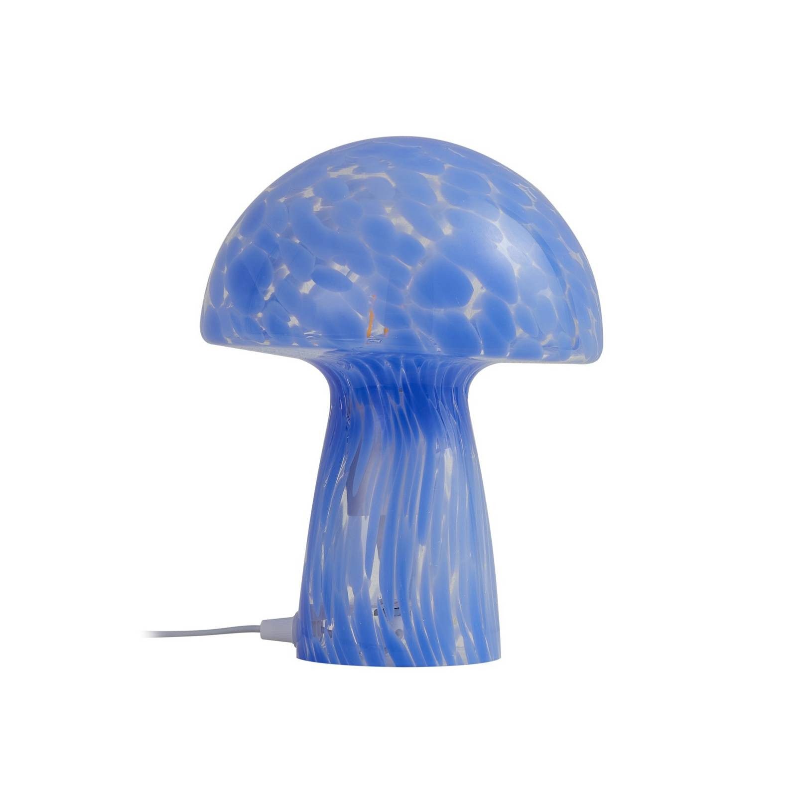 Lindby Tischleuchte Hubi, Glas Blau IP20, 1 x 15 W LED