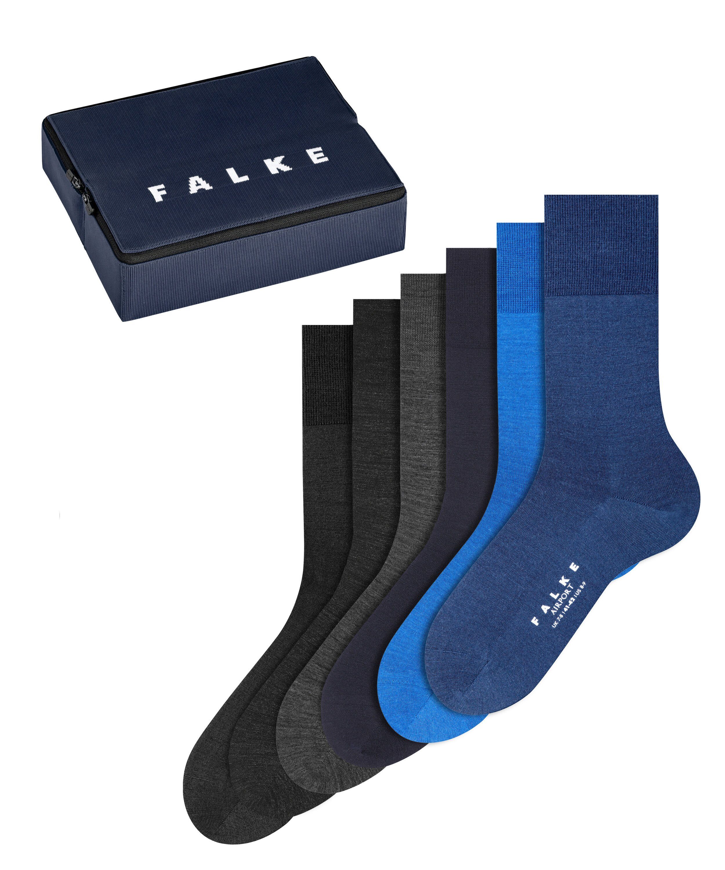 FALKE Socken Airport Traveller Bag 6-Pack (6-Paar)