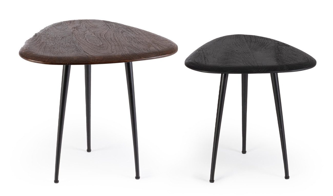 Bizzotto Couchtisch Mayo 2er-Set aus Mangoholz