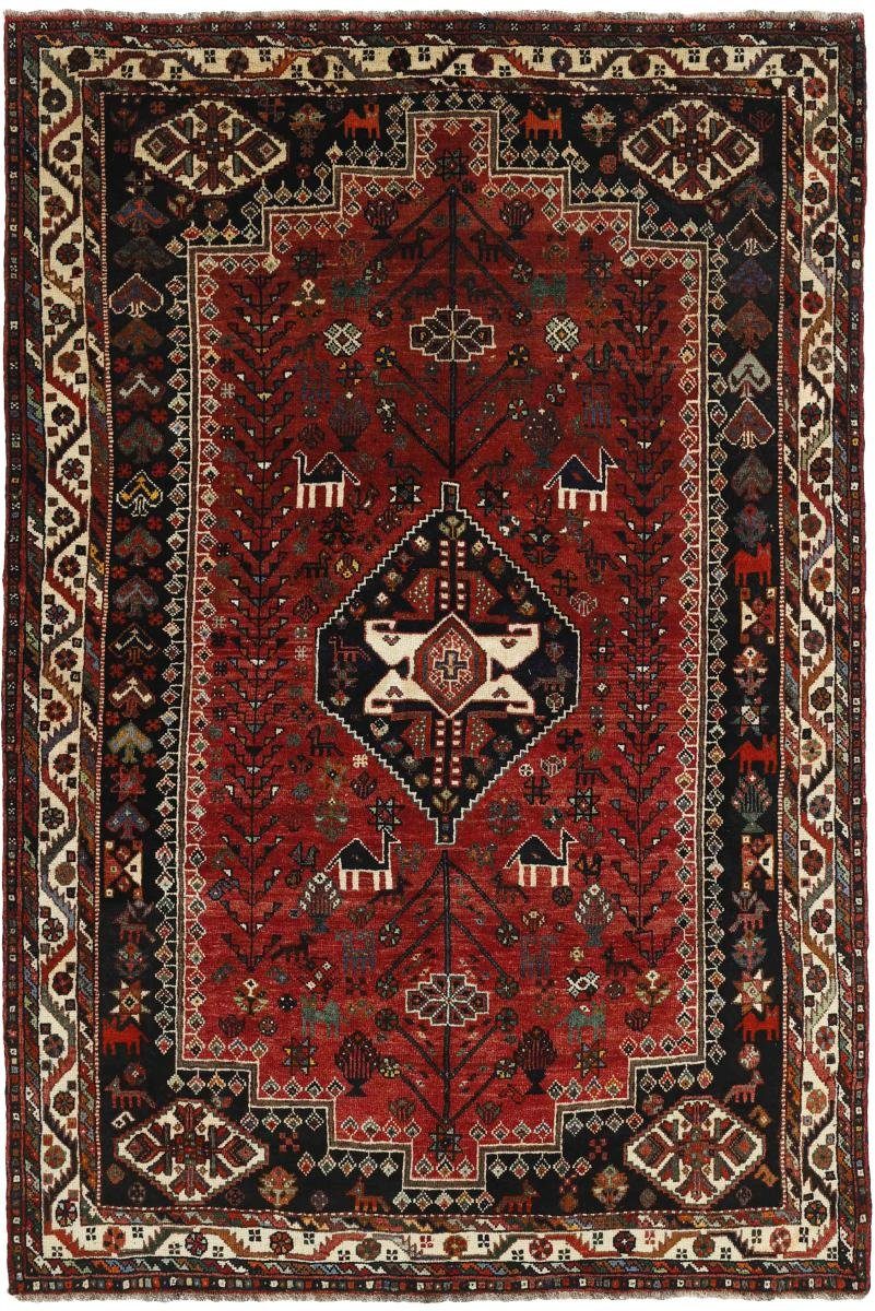 Orientteppich Shiraz 179x273 Handgeknüpfter Orientteppich / Perserteppich, Nain Trading, rechteckig, Höhe: 10 mm
