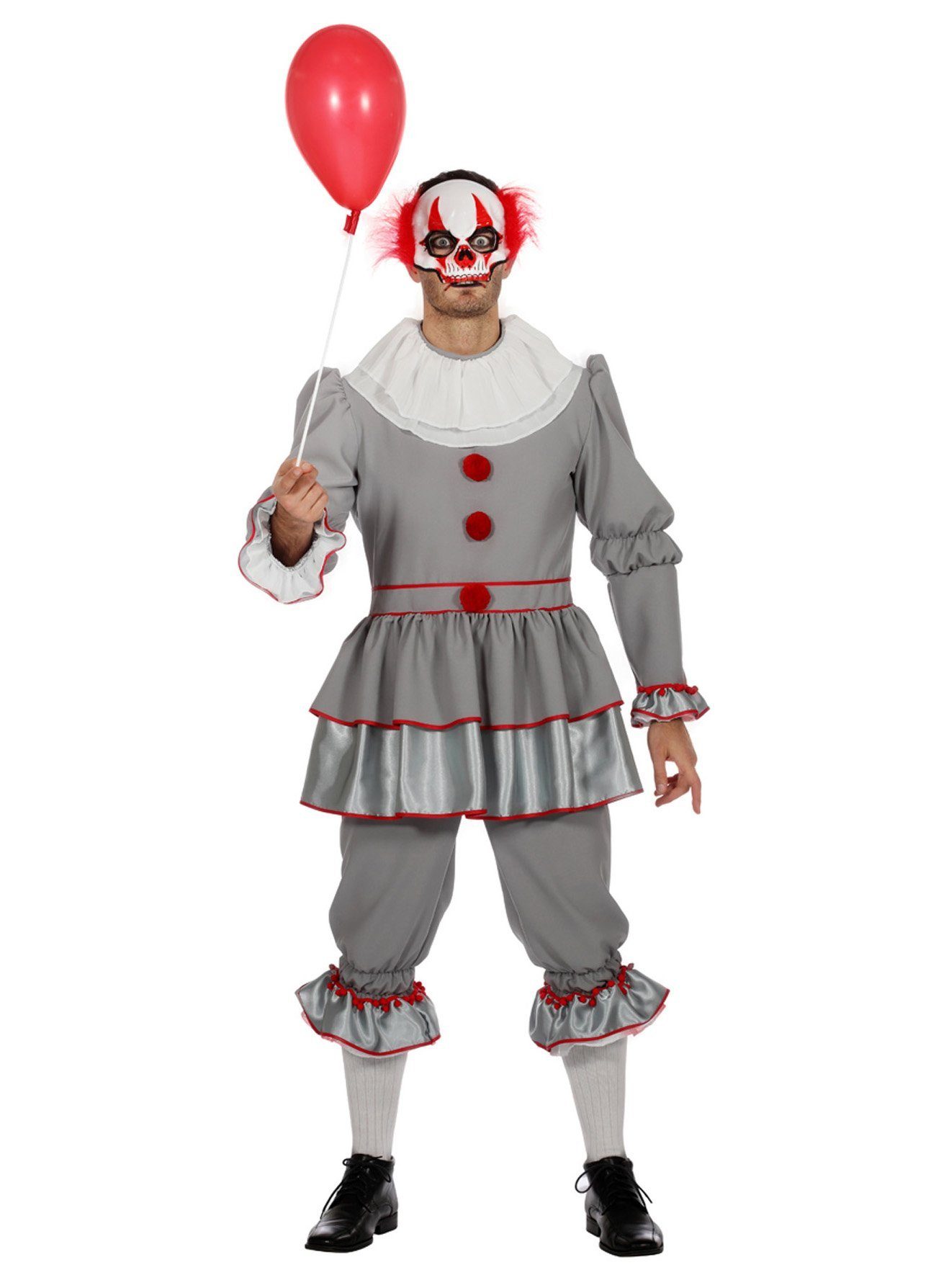 Clown-Kostüm Scary Clown - Karneval Faschingskostüm Herren