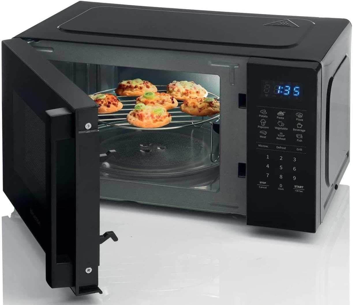 Hisense Mikrowelle H20MOBS4HG, 5 Leistungsstufen, Auftaufunktion, Grillfunktion, 20 l, Grillfunktion, 455x261x326mm (BxHxT)