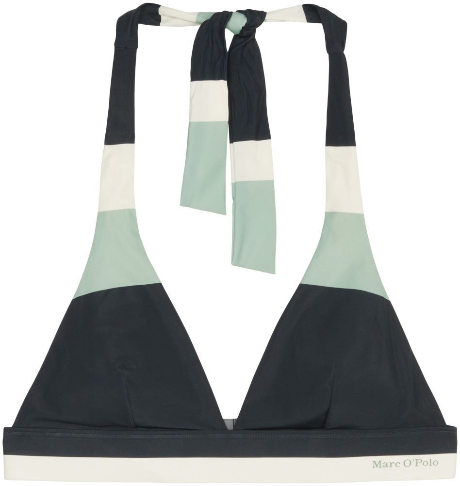 Marc O'Polo Triangel-Bikini-Top Summer Stripes, mit modernem Farbblockdesig günstig online kaufen