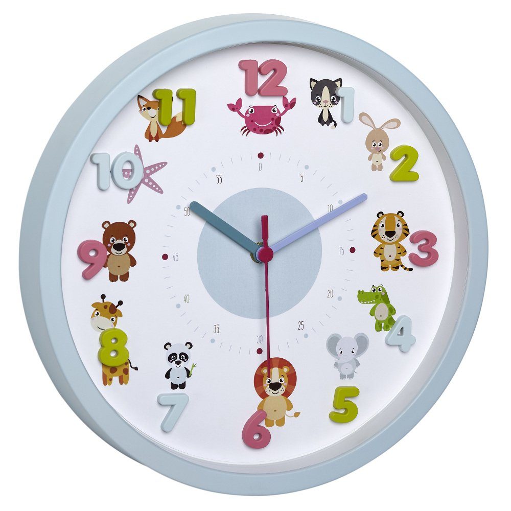 TFA Dostmann Wanduhr analoge Wanduhr für Kinder TFA 60.3051 Tiere