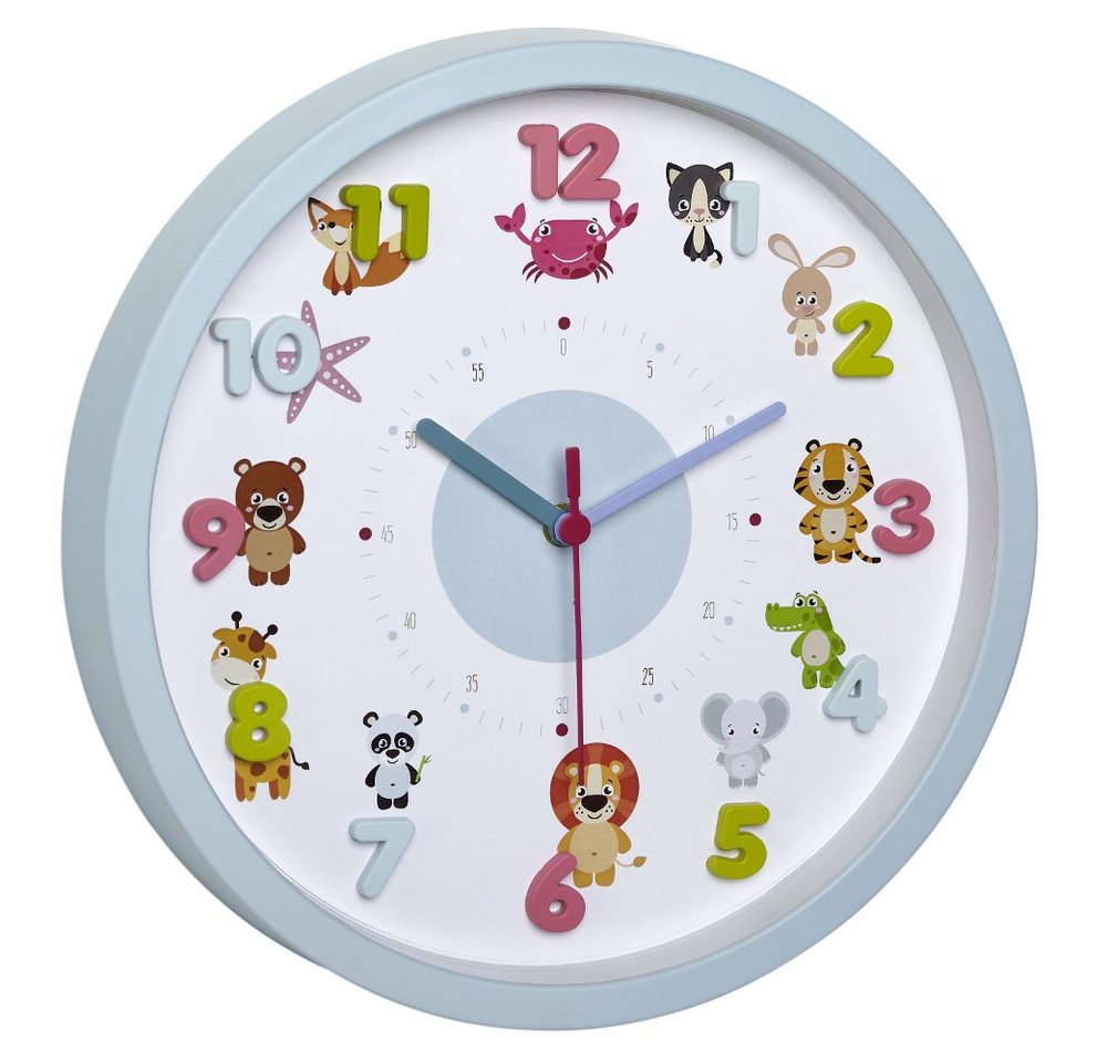 TFA Dostmann Wanduhr analoge Wanduhr für Kinder TFA 60.3051