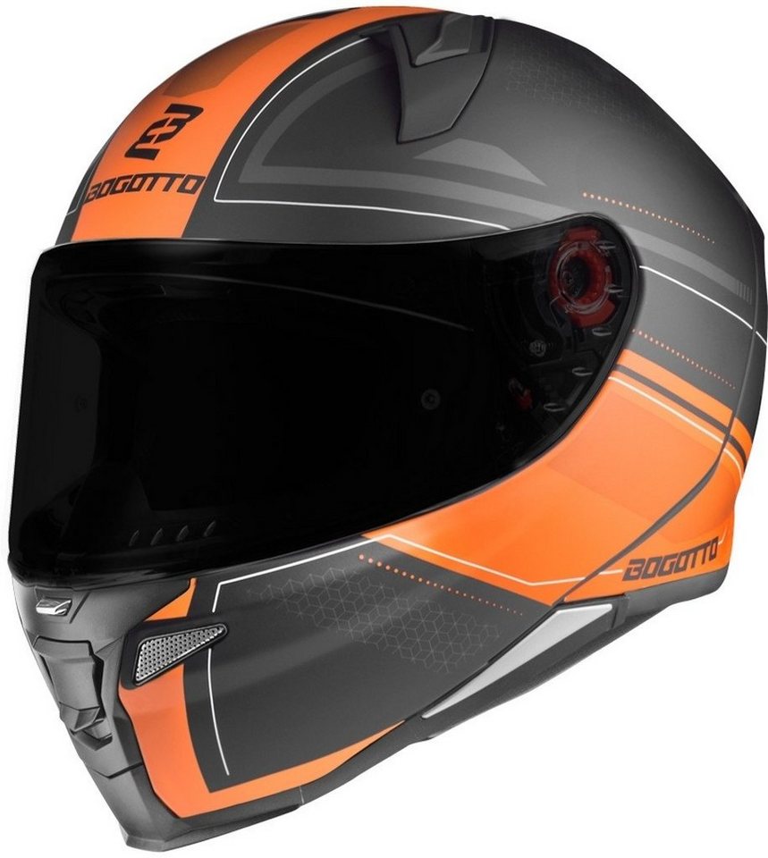 Bogotto Motorradhelm FF110 Cinder Helm, Reflektierende