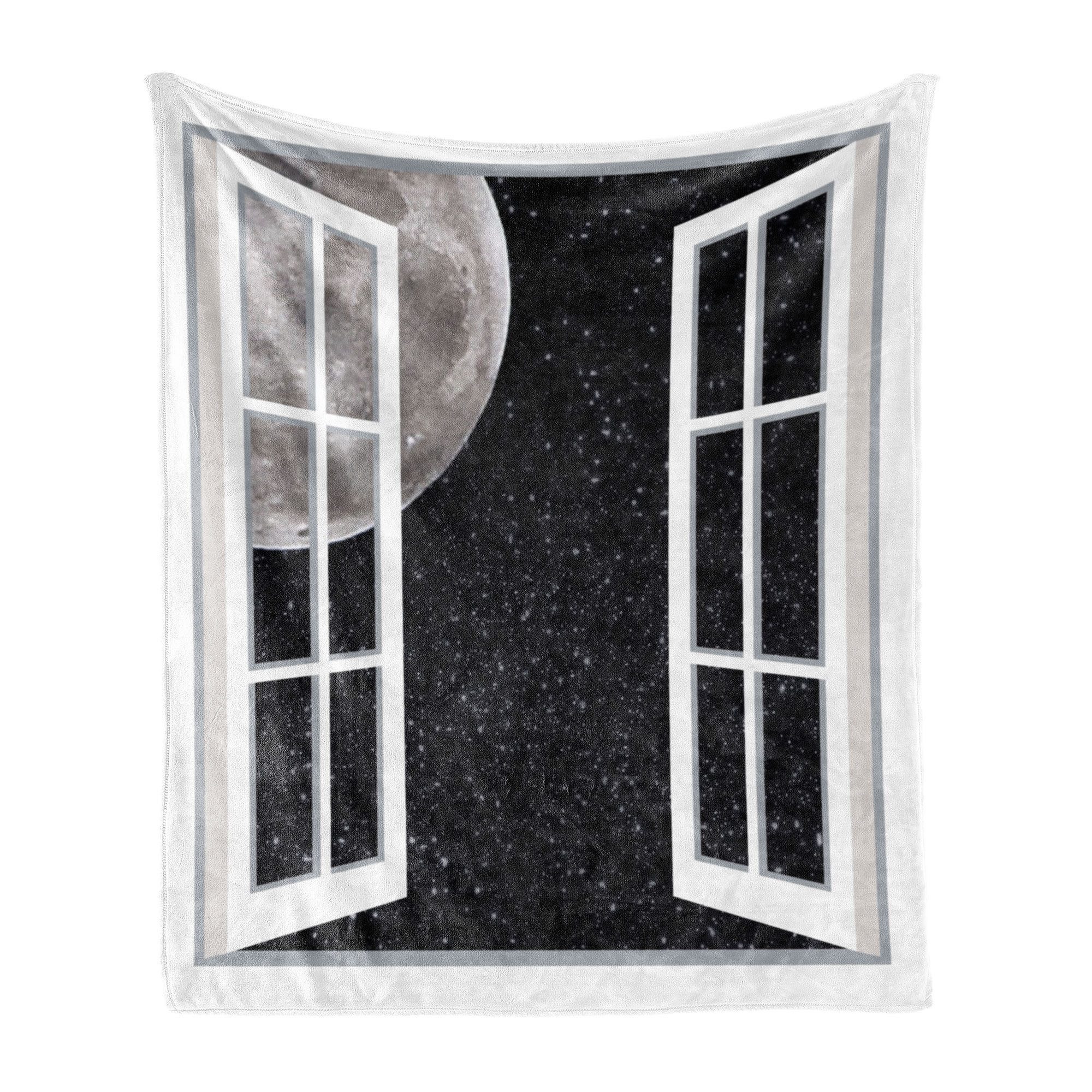 Wohndecke Gemütlicher Plüsch für den Innen- und Außenbereich, Abakuhaus, Weltraum Fenster zum Weltraum