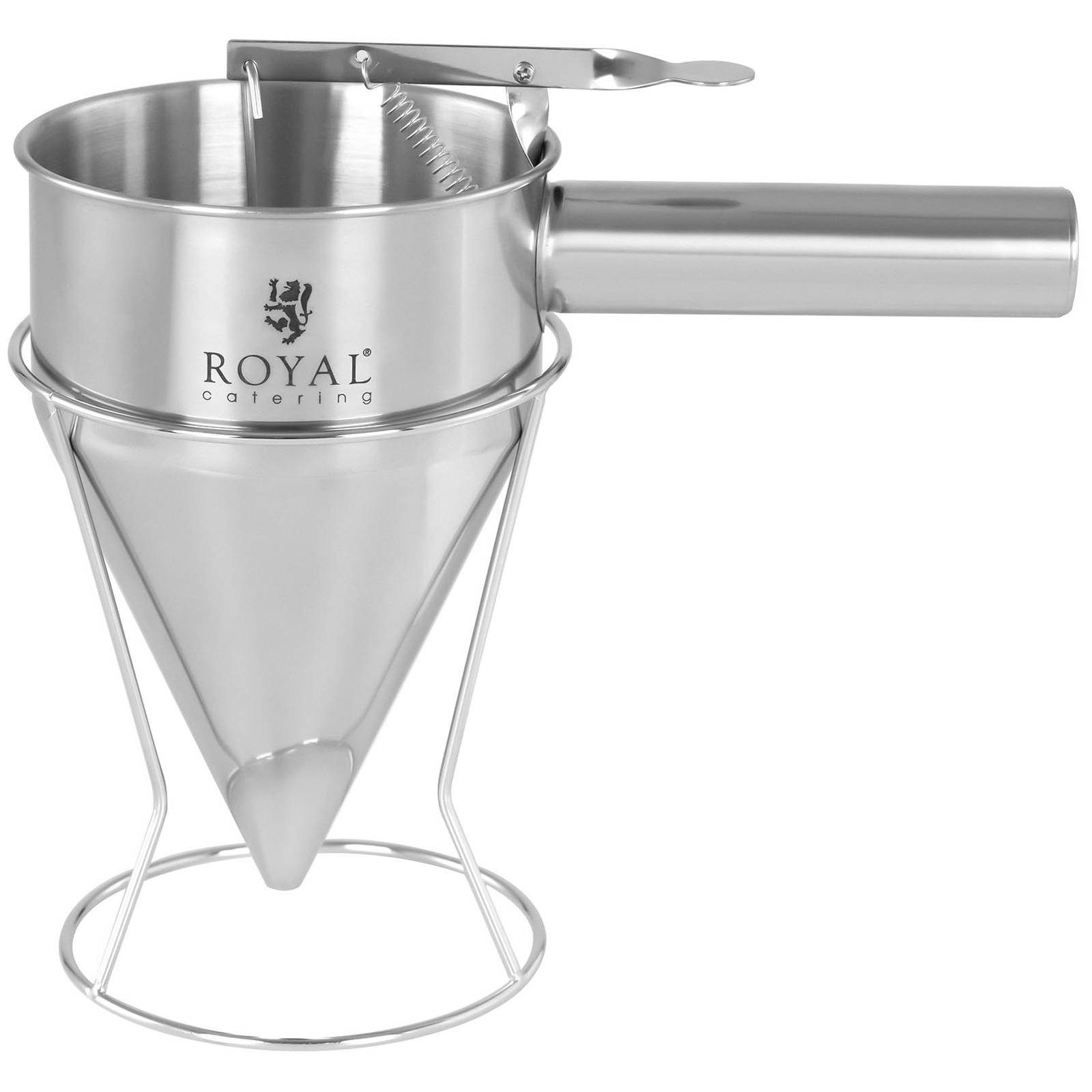 Royal Catering Trichter Fülltrichter 1,2 l Gebäckfüller 8 mm Likörtrichter Edelstahl Gastro – Bild 5 von 5