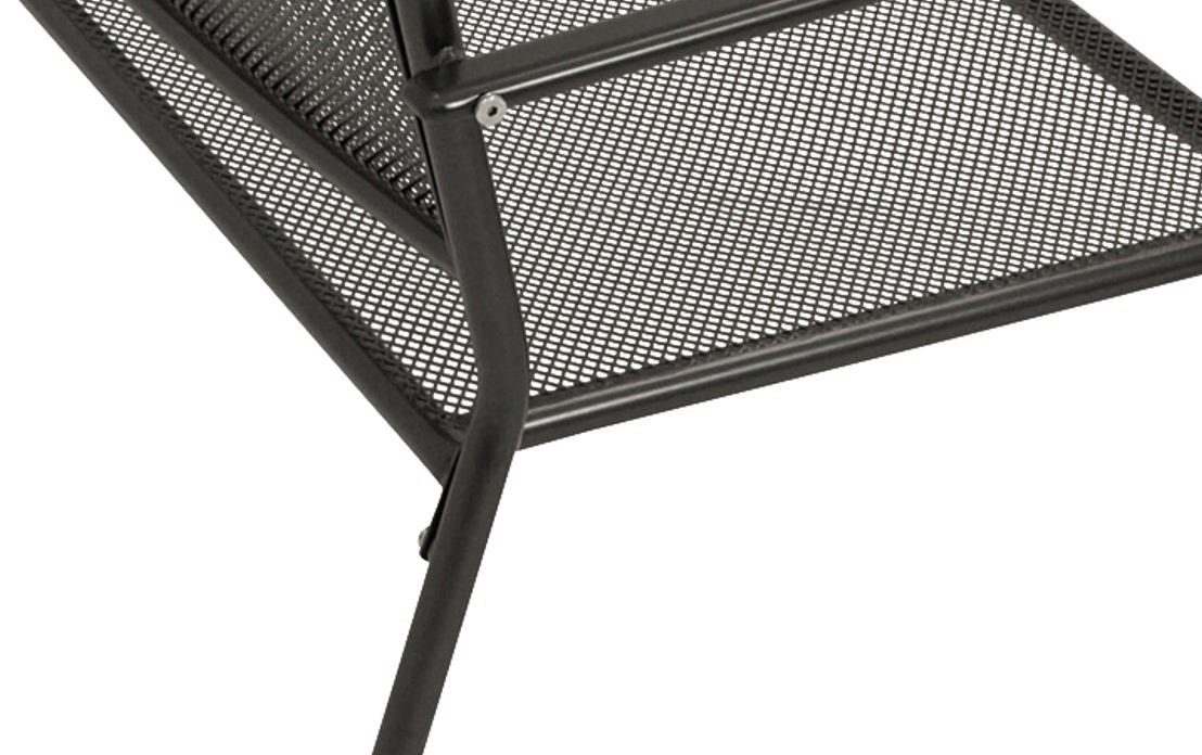 DEGAMO Gartenbank CLASSIC (1-St), 2-sitzer, stabiler Stahlrahmen, Streckmetall anthrazit
