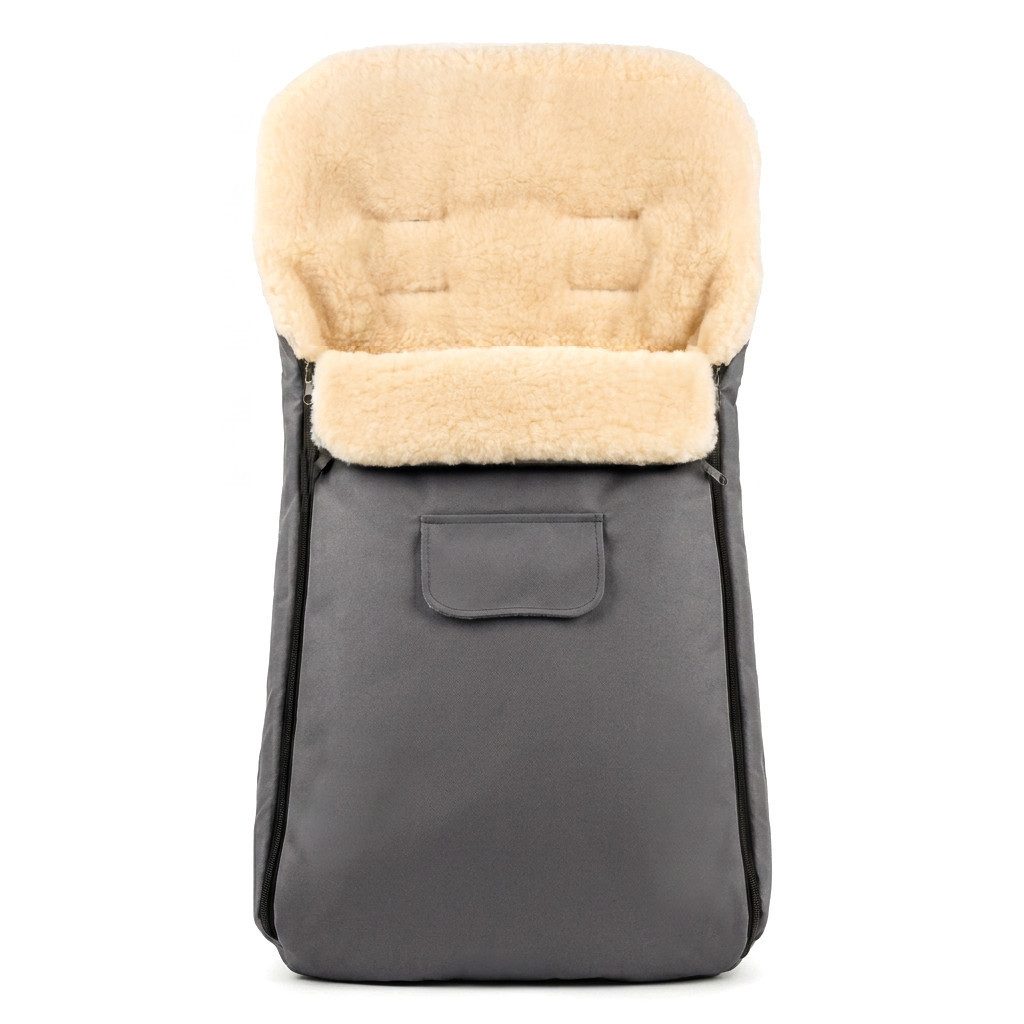 Baby-Joy Fußsack KAI XXL 120 cm Fußsack Lammwolle Winterfußsack Übergroß Lang