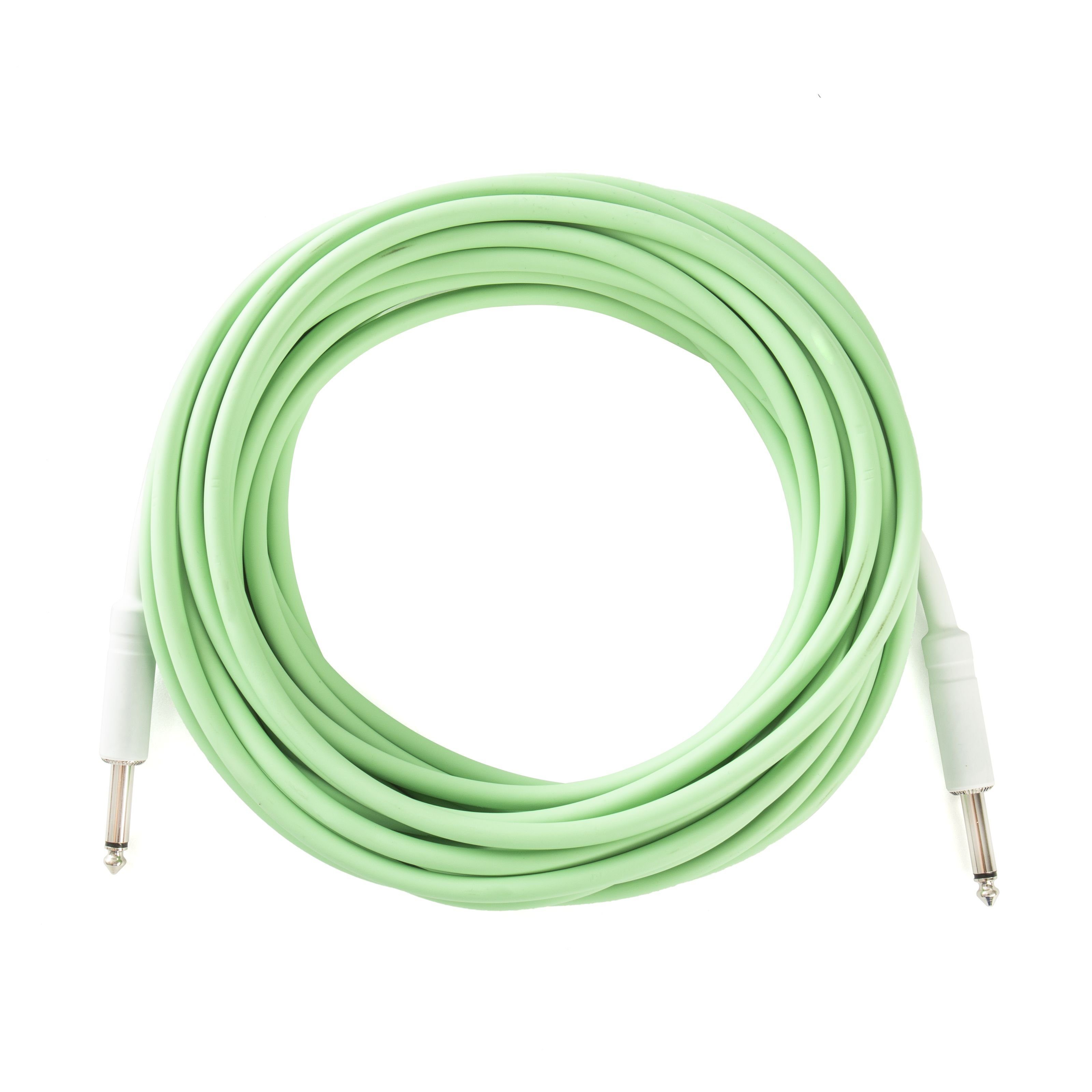 FAME Instrumentenkabel, Authentic Instrument Cable, High-Quality Guitar Cable, Green