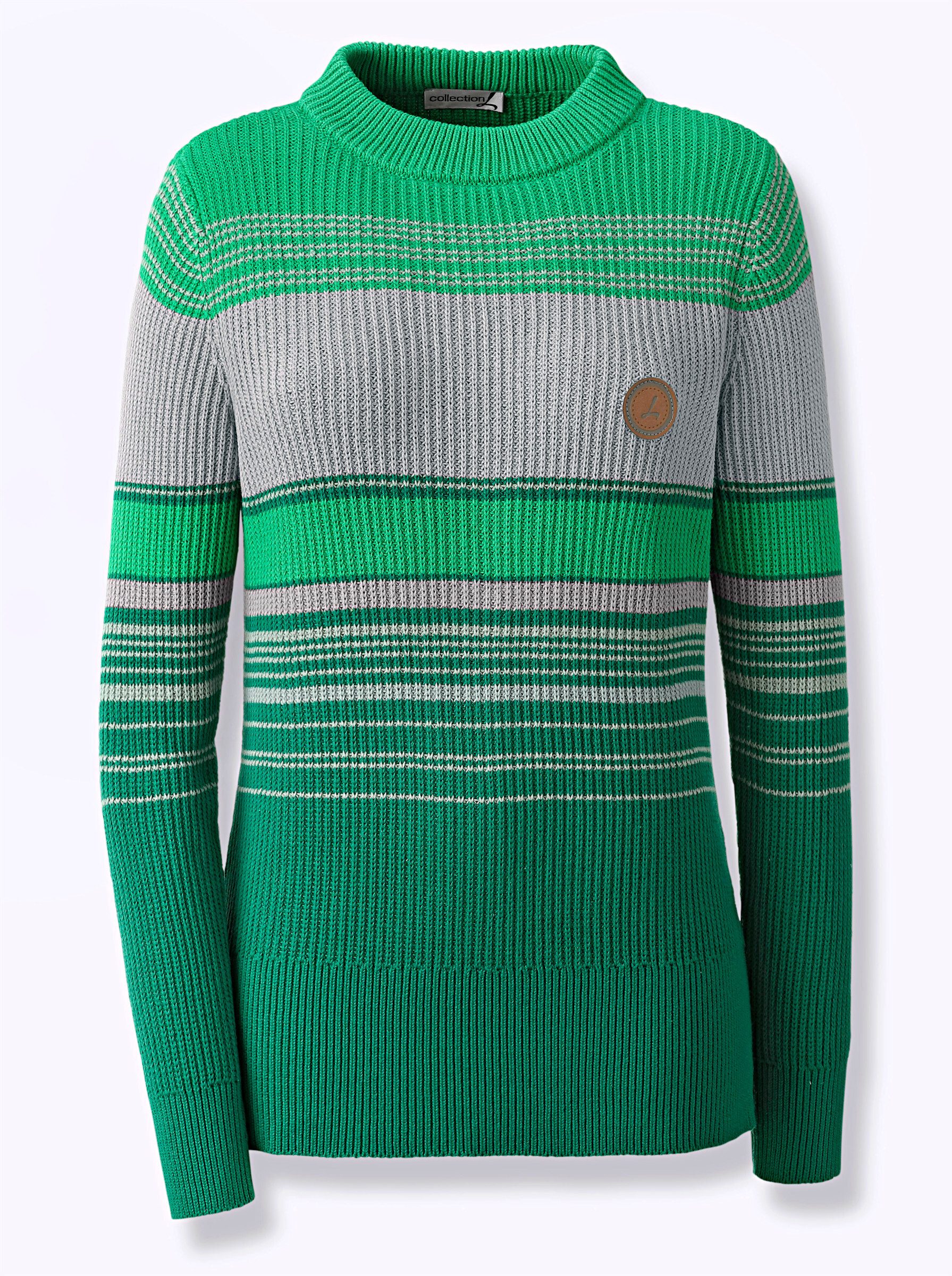 Strickpullover Stehkragenpullover
