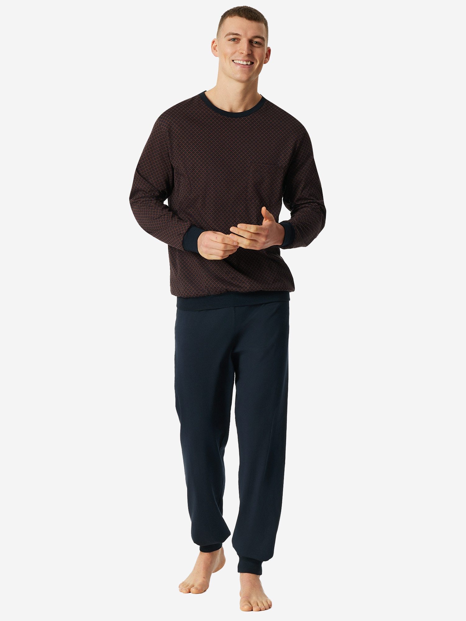 Schiesser Pyjama Comfort Essentials (2 tlg) schlafanzug schlafmode bequem günstig online kaufen