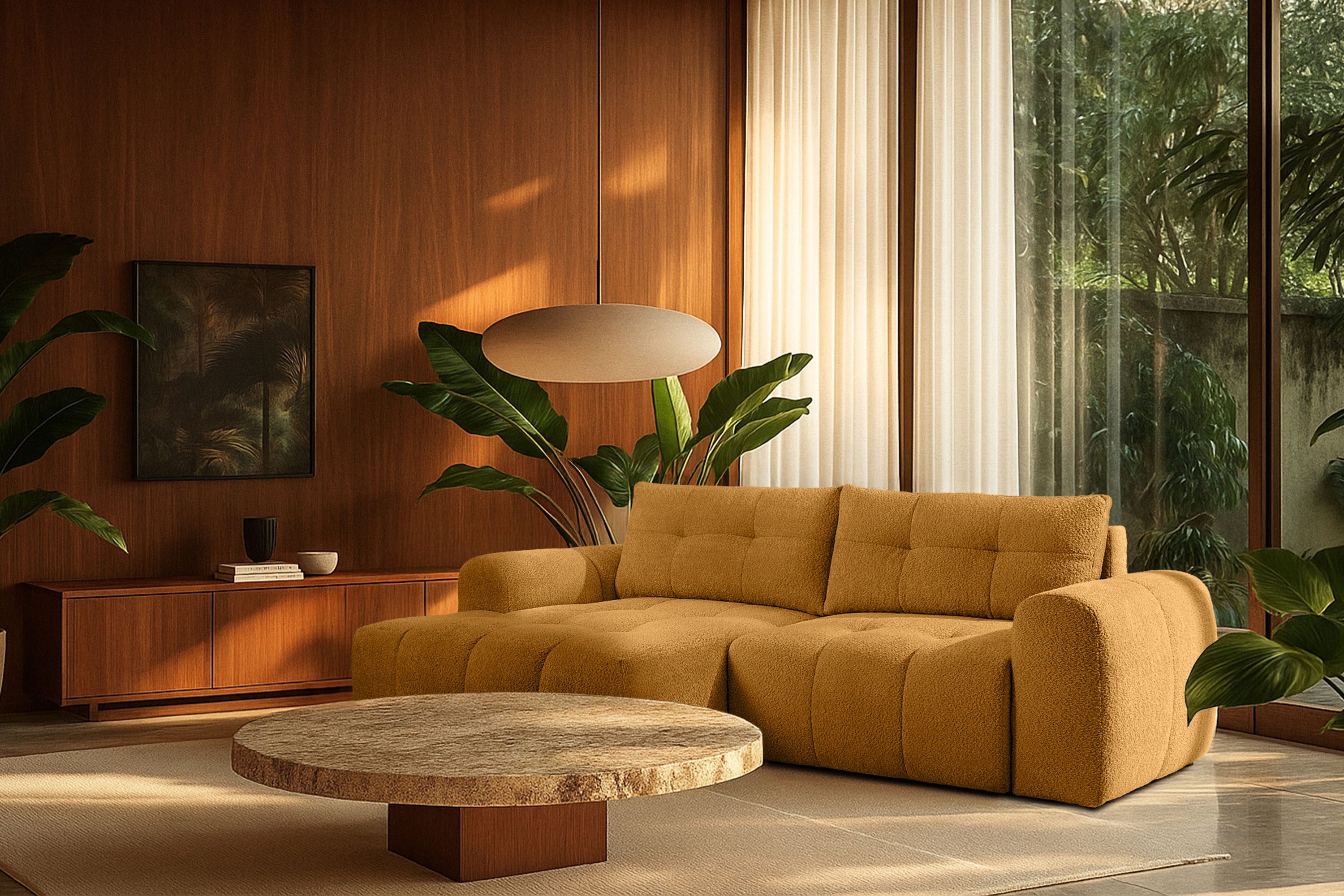 KONSIMO® Ecksofa RAVIA mit Schlaffunktion, Modern-Stil, günstig online kaufen