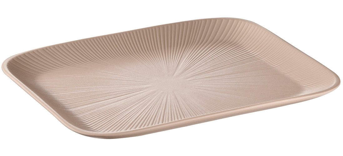 APS Tablett Servierplatte "NERO" 32,5 x 26,5 cm, Höhe 2,5 cm, Melamin, (1-tlg)