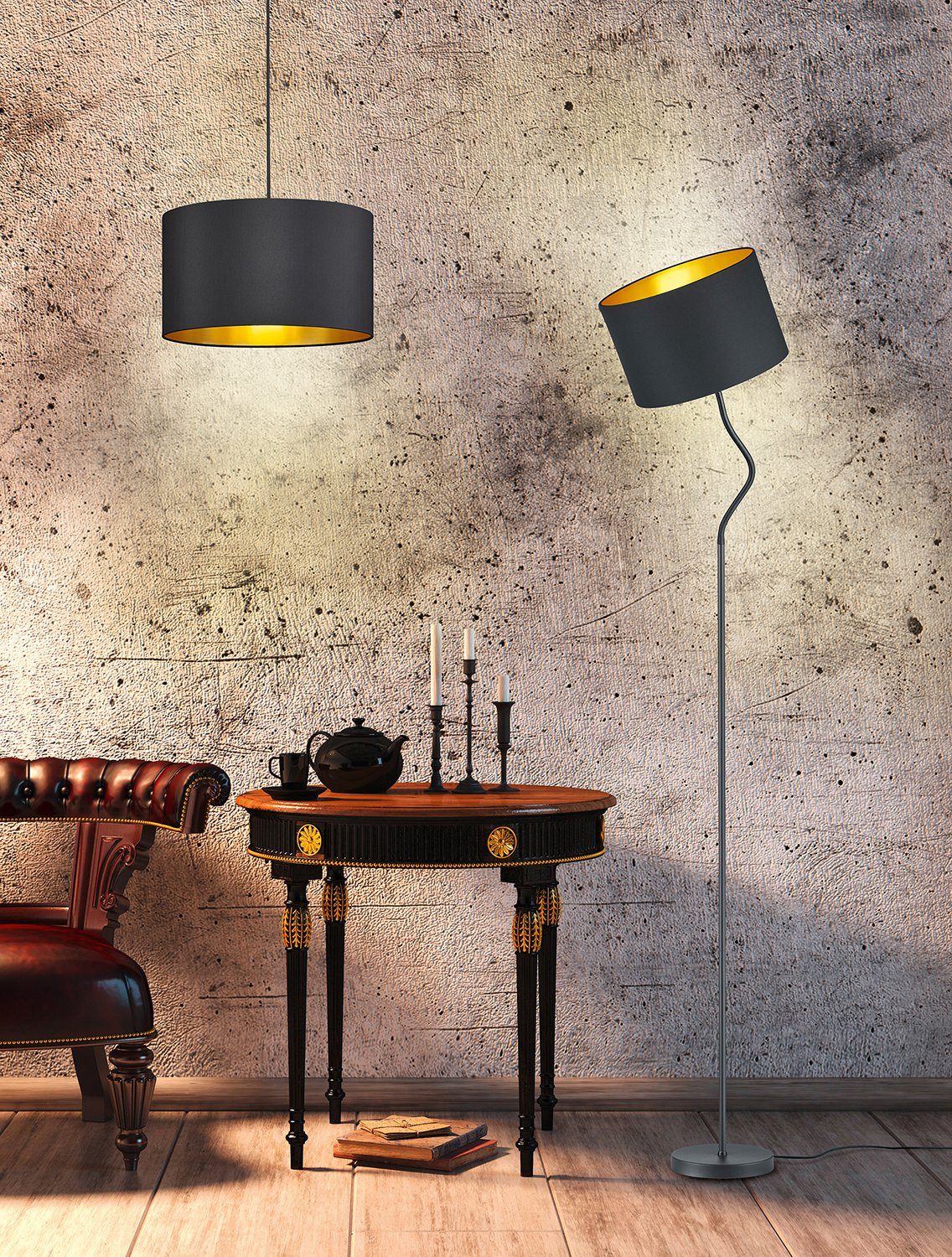 my home Stehlampe JOSIE, ohne Leuchtmittel, günstig online kaufen