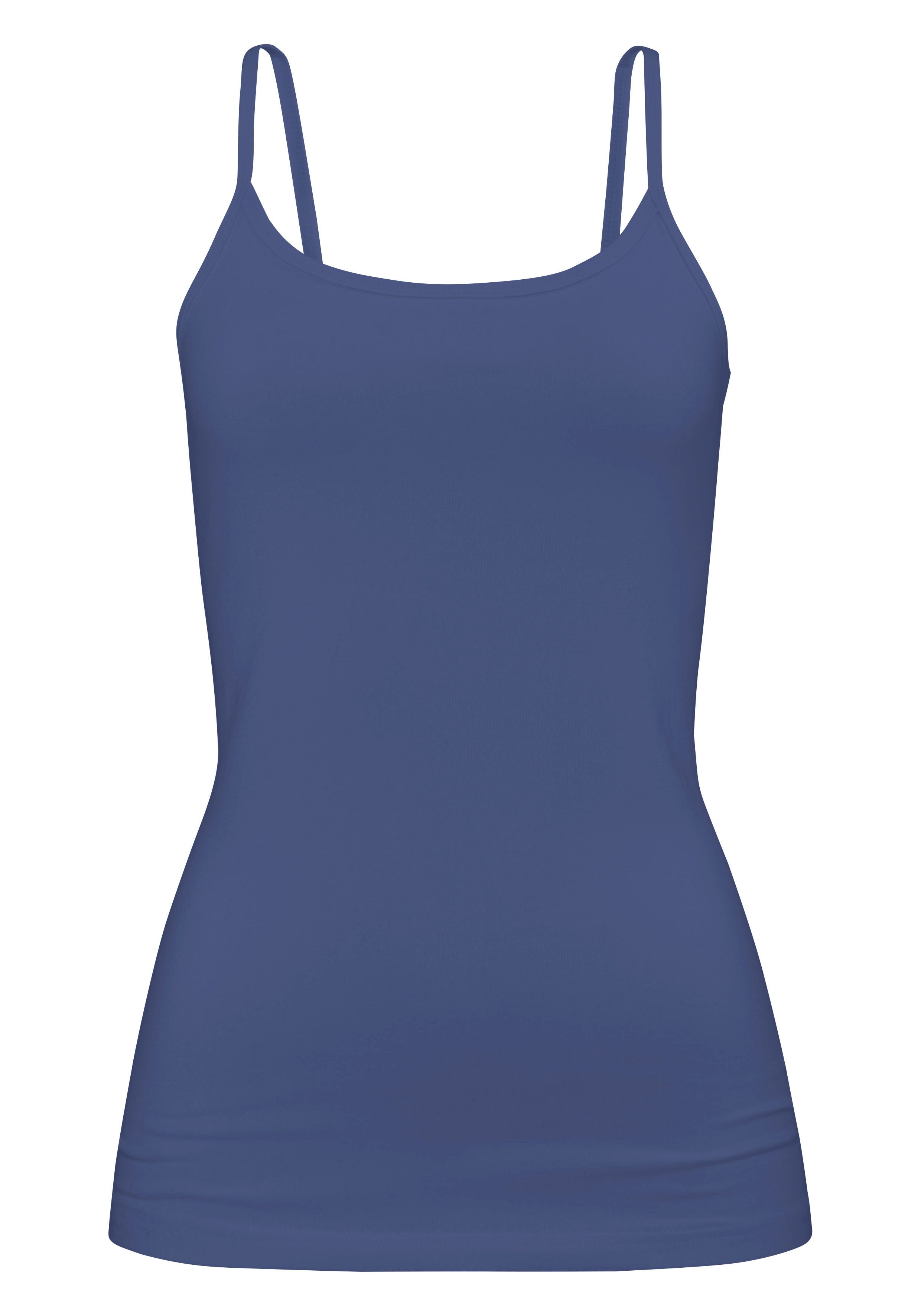 H.I.S Unterhemd (2er-Pack) aus elastischer Baumwoll-Qualität, Spaghettiträger-Top, Unterziehshirt