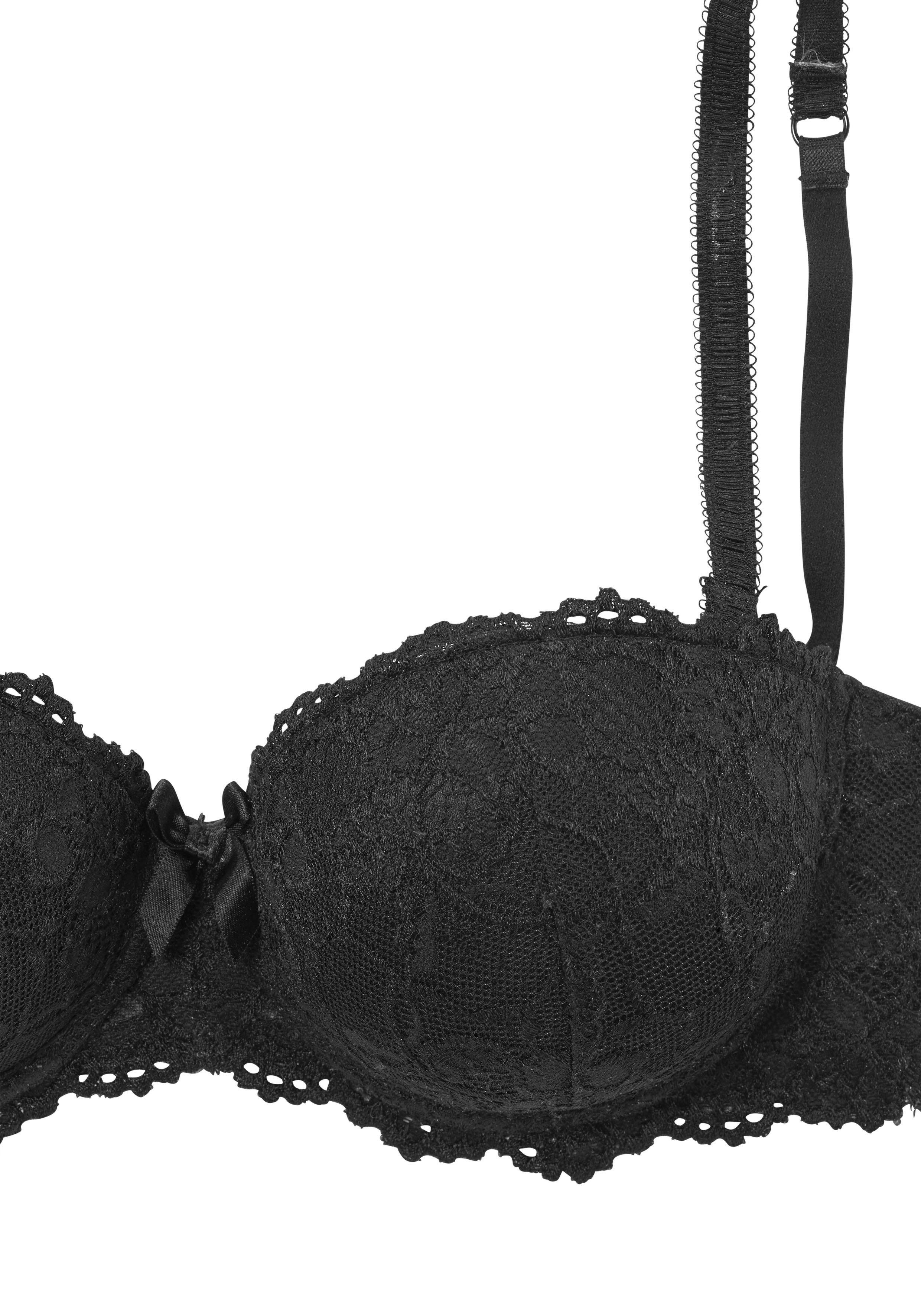 Vivance Balconette-BH mit abnehmbaren Trägern und Push-up-Kissen, Dessous