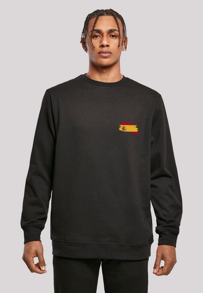 F4NT4STIC Kapuzenpullover Spain Spanien Flagge Print, Basic Crewneck,  entspannter Look, Regular Fit