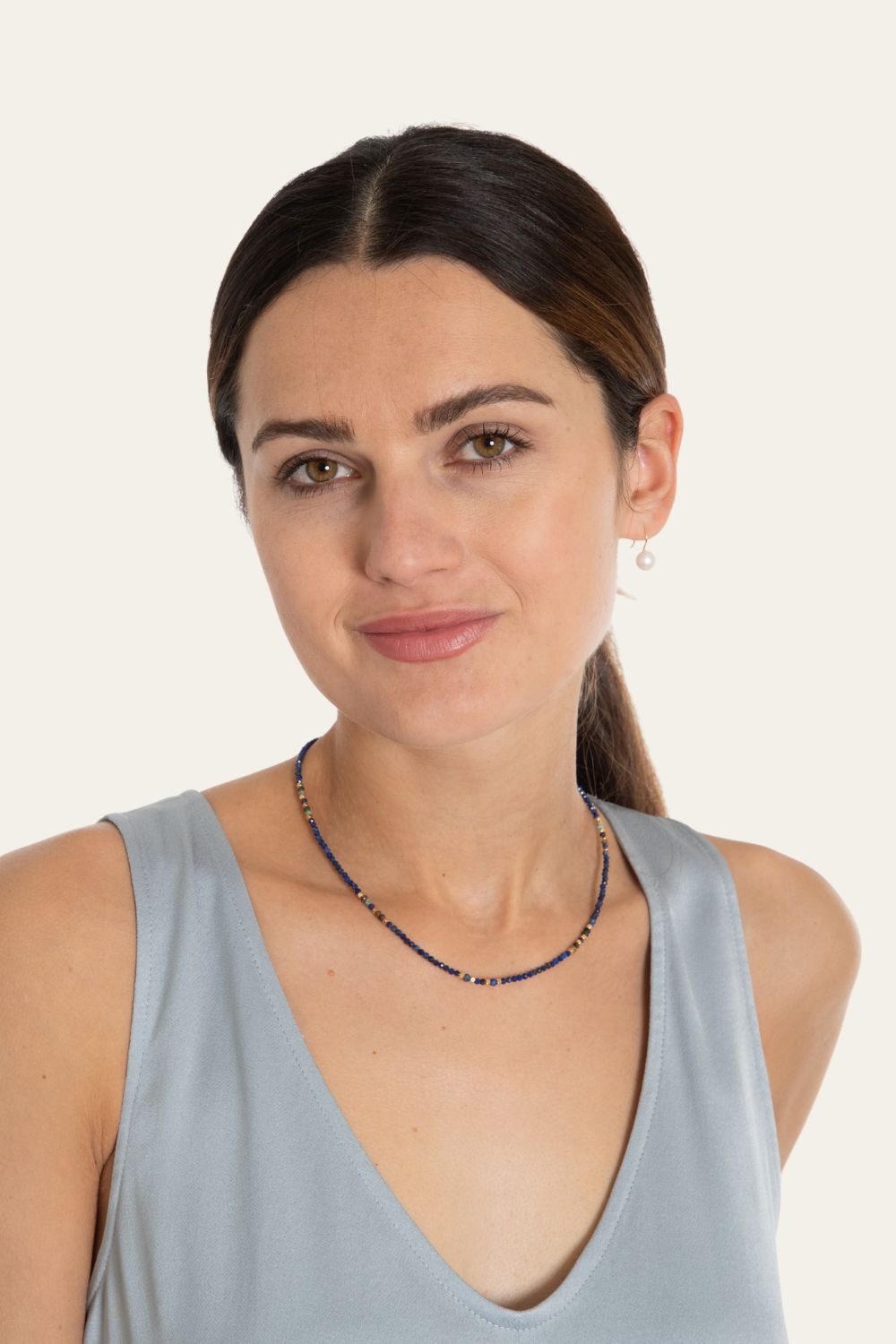 MayTree Collier Lapislazuli mit 18K vergoldeten Elementen (Stück, 1-tlg), N günstig online kaufen