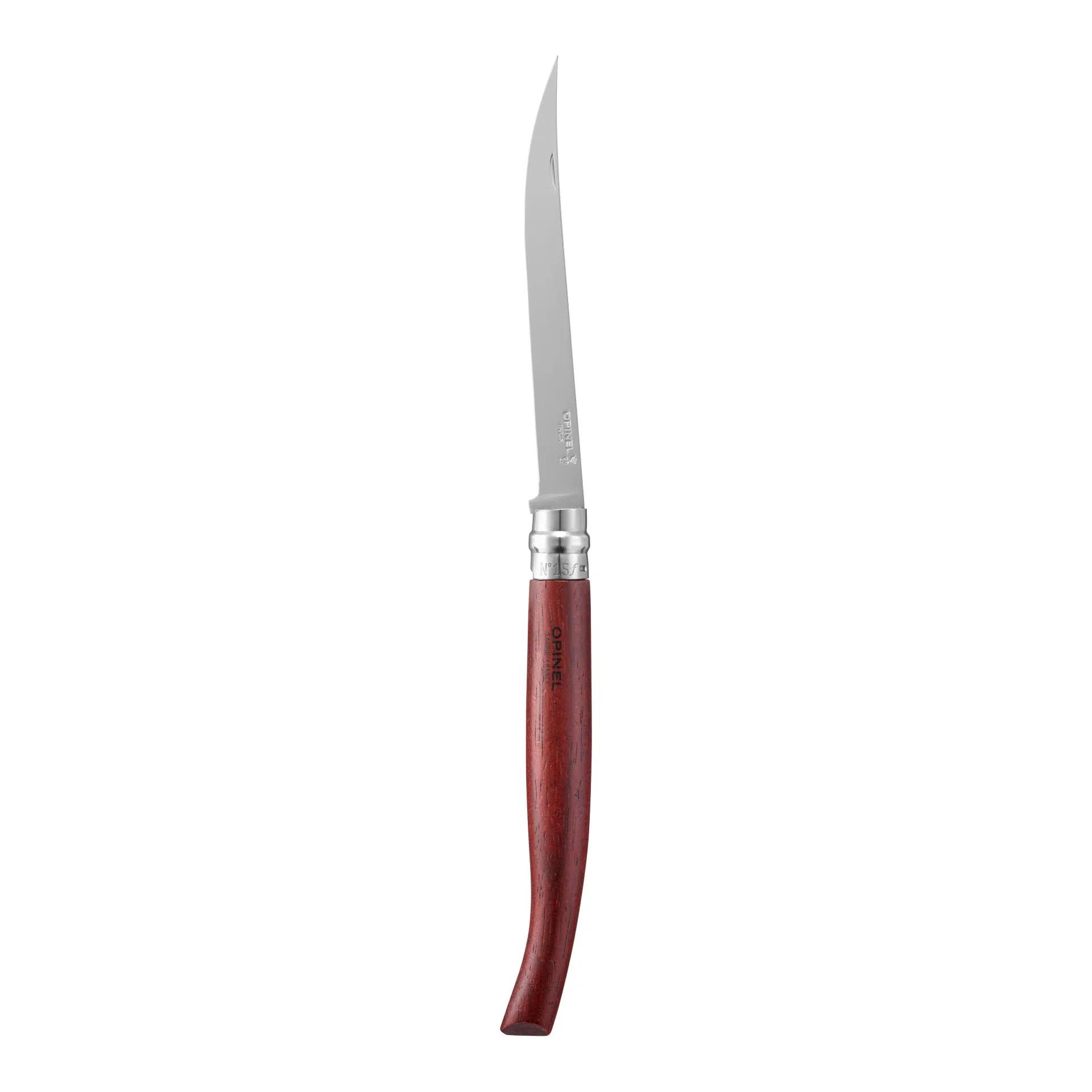 Opinel Filetiermesser Opinel Filetiermesser EFFILE No 15 Padoukholz Edelstahl, flexible Klinge, Edelstahlklinge